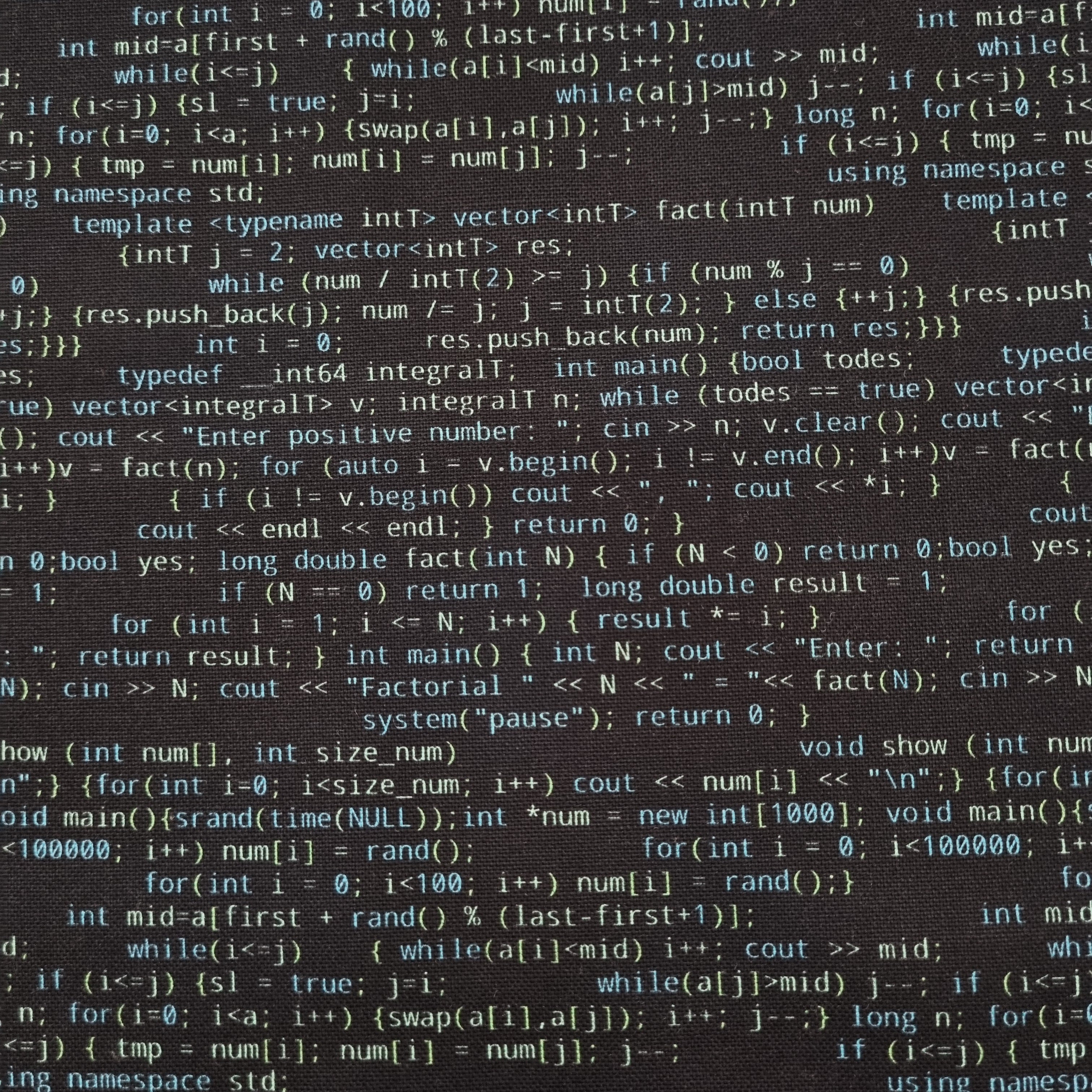 coding Canvasdruck