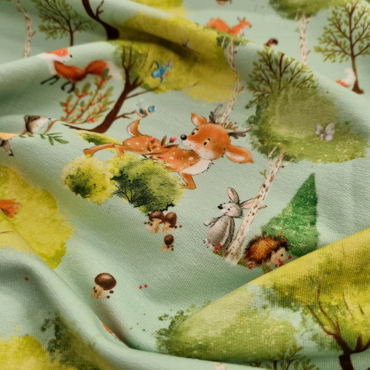 Fuchs und Freunde im Wald Baumwolljersey