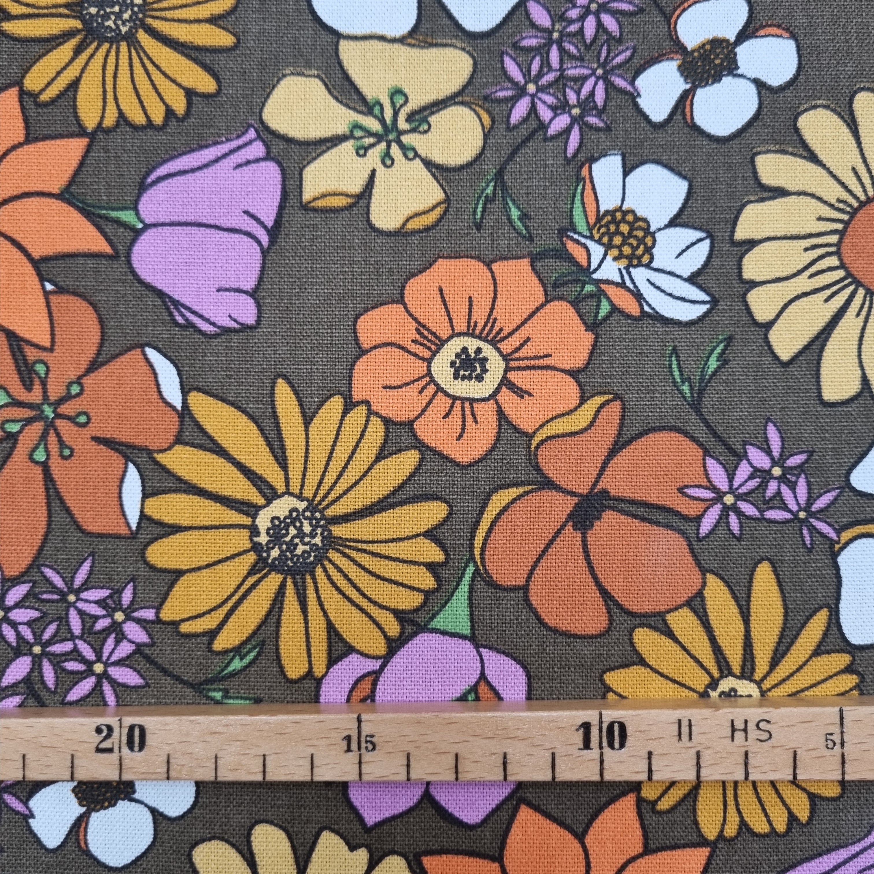 70ger Retromuster auf Canvas Canvas Domotex Malu - Stoffhaus