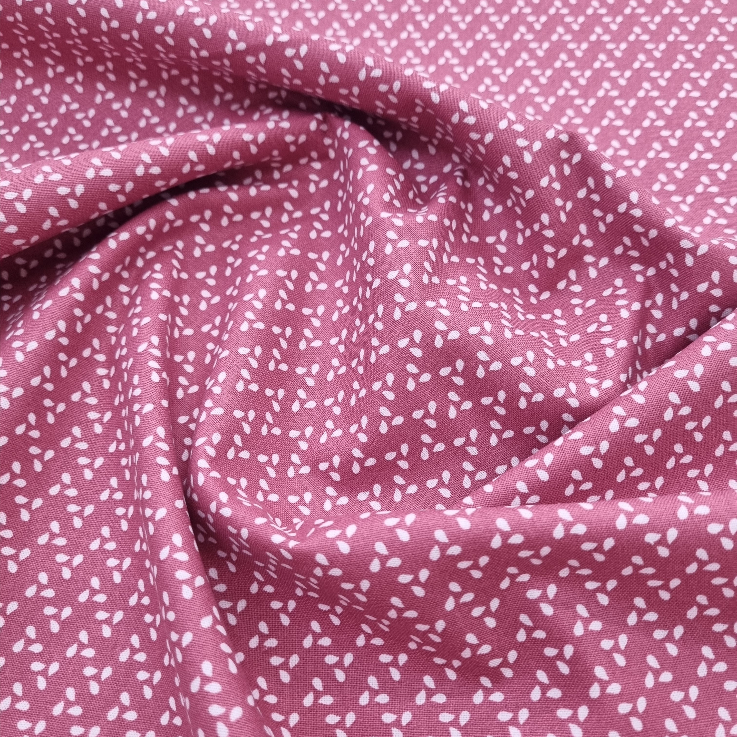 Baumwolldruck altrosa kleines Muster Webstoff Hemmers Itex Malu - Stoffhaus