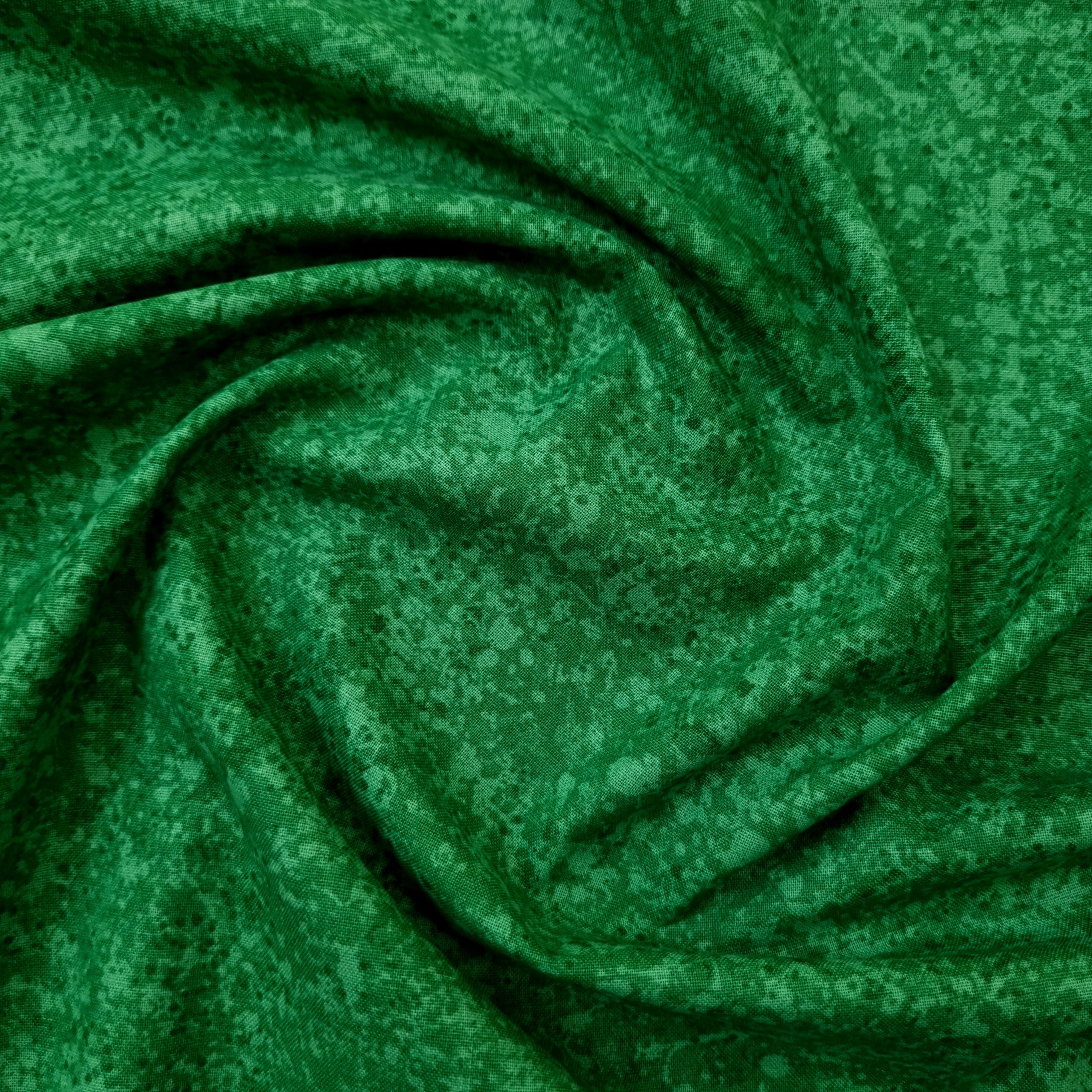 Baumwolldruck grün marmoriert Webstoff Hemmers Malu - Stoffhaus