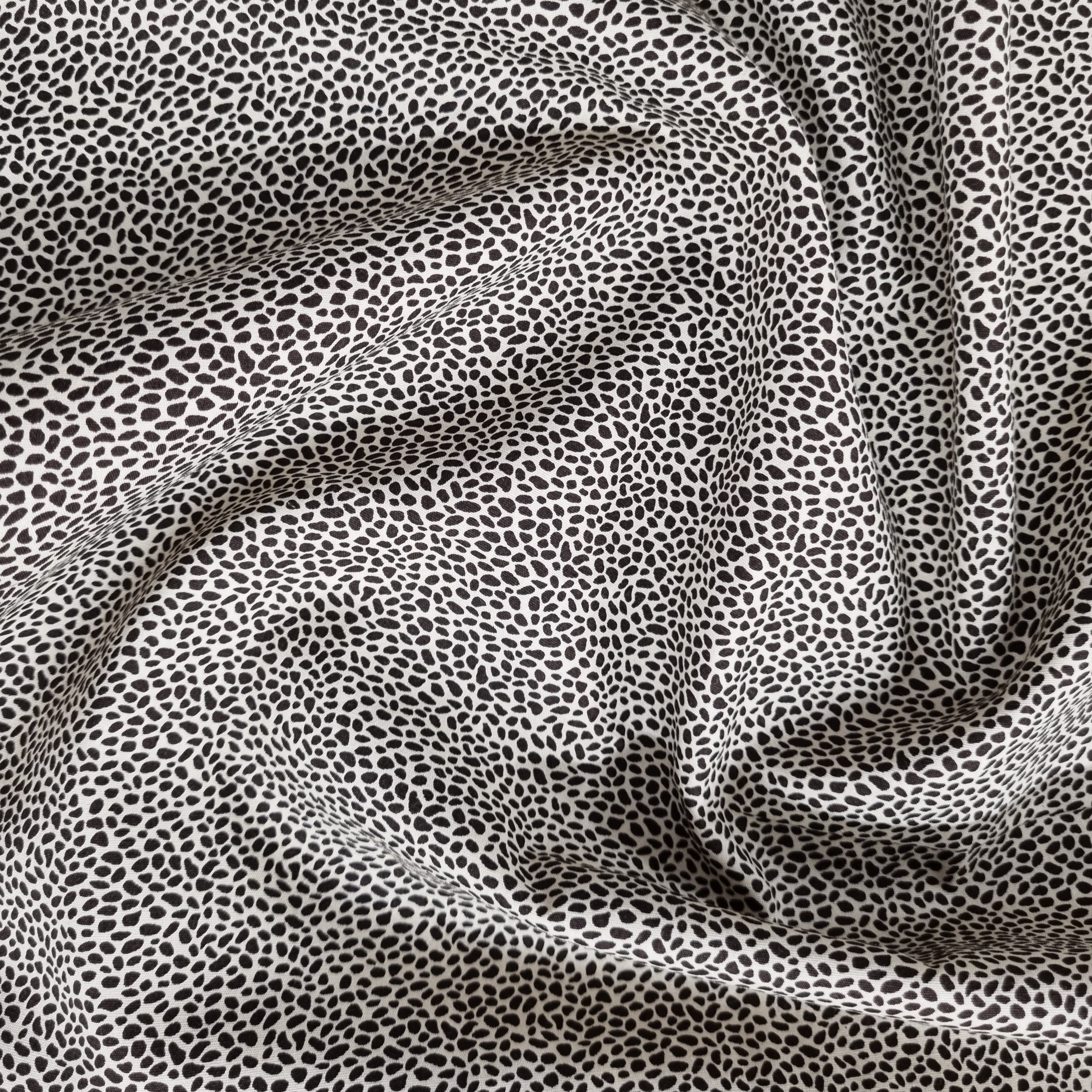 Baumwolldruck mit kleinem Muster Webstoff Malu Stoffhaus wollweiß/taupe Malu - Stoffhaus