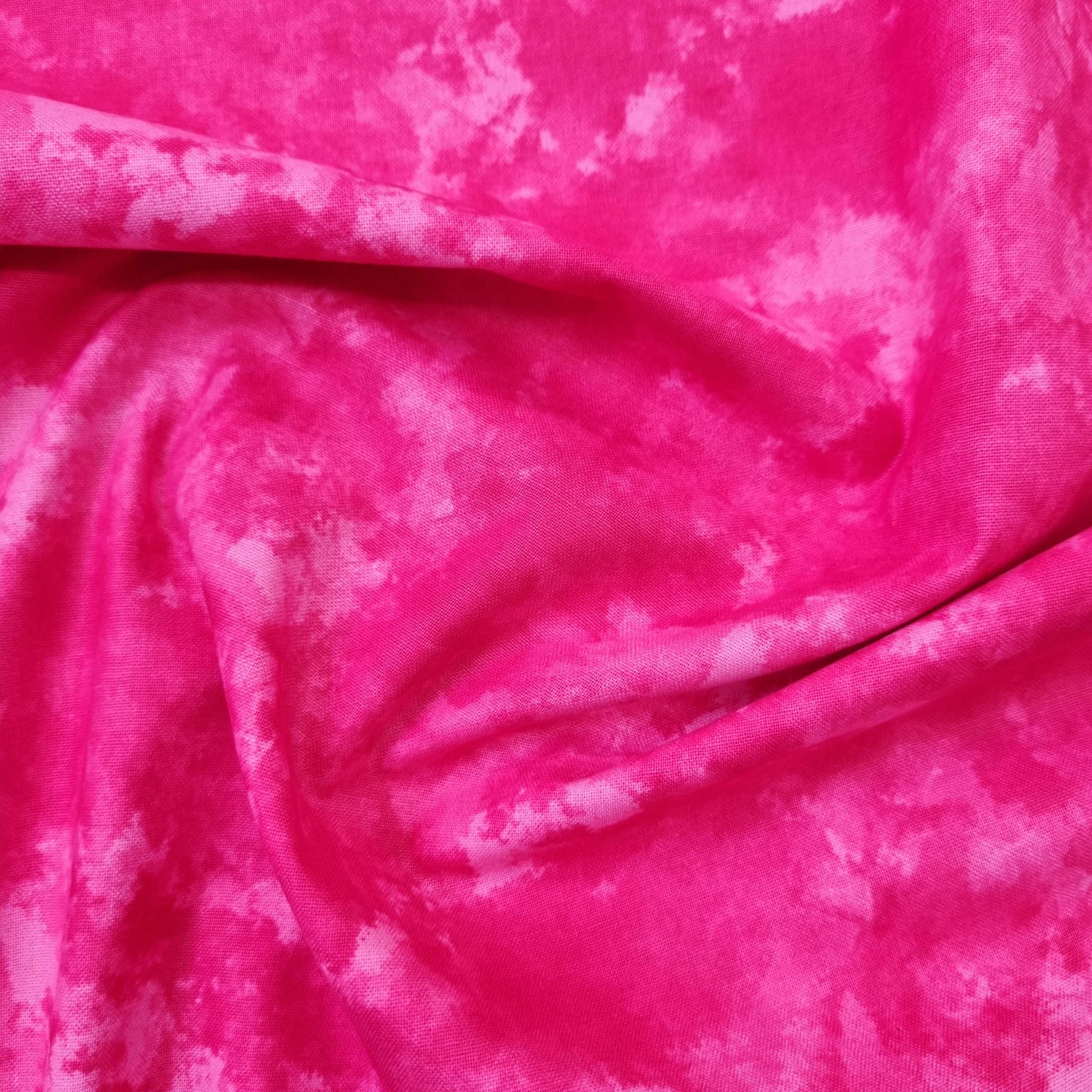 Baumwolldruck pink großmarmoriert Webstoff Hemmers Itex Malu - Stoffhaus