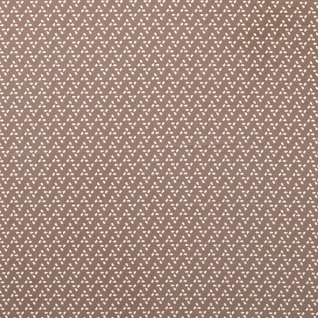 Baumwolldruck taupe kleines Muster Webstoff Malu Stoffhaus Malu - Stoffhaus