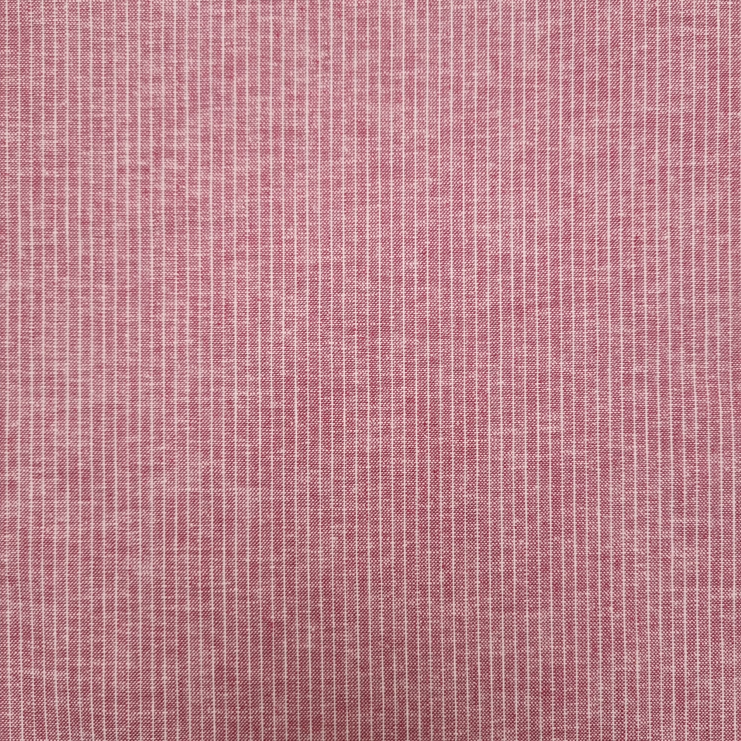 Baumwollleinen rosé mit feinen Streifen Webstoff, neu Hemmers Itex Malu - Stoffhaus