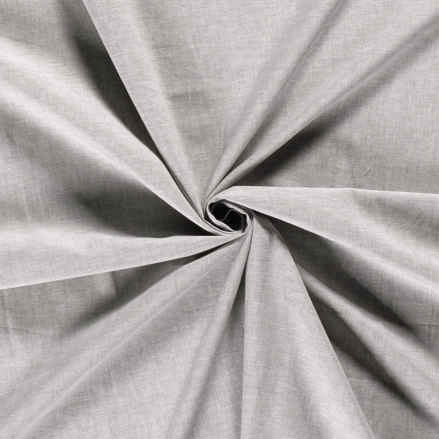 Baumwollleinen uni meliert div. Farben Webstoff, neu Malu Stoffhaus - Nähschule - Atelier hellgrau Malu - Stoffhaus