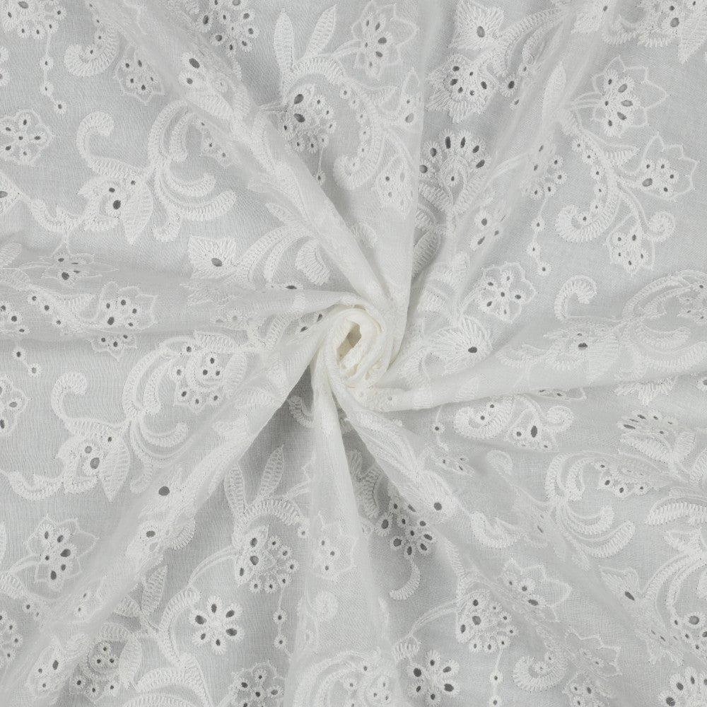 Baumwollspitze weiß Spitze, neu Malu Stoffhaus - Nähschule - Atelier Malu - Stoffhaus