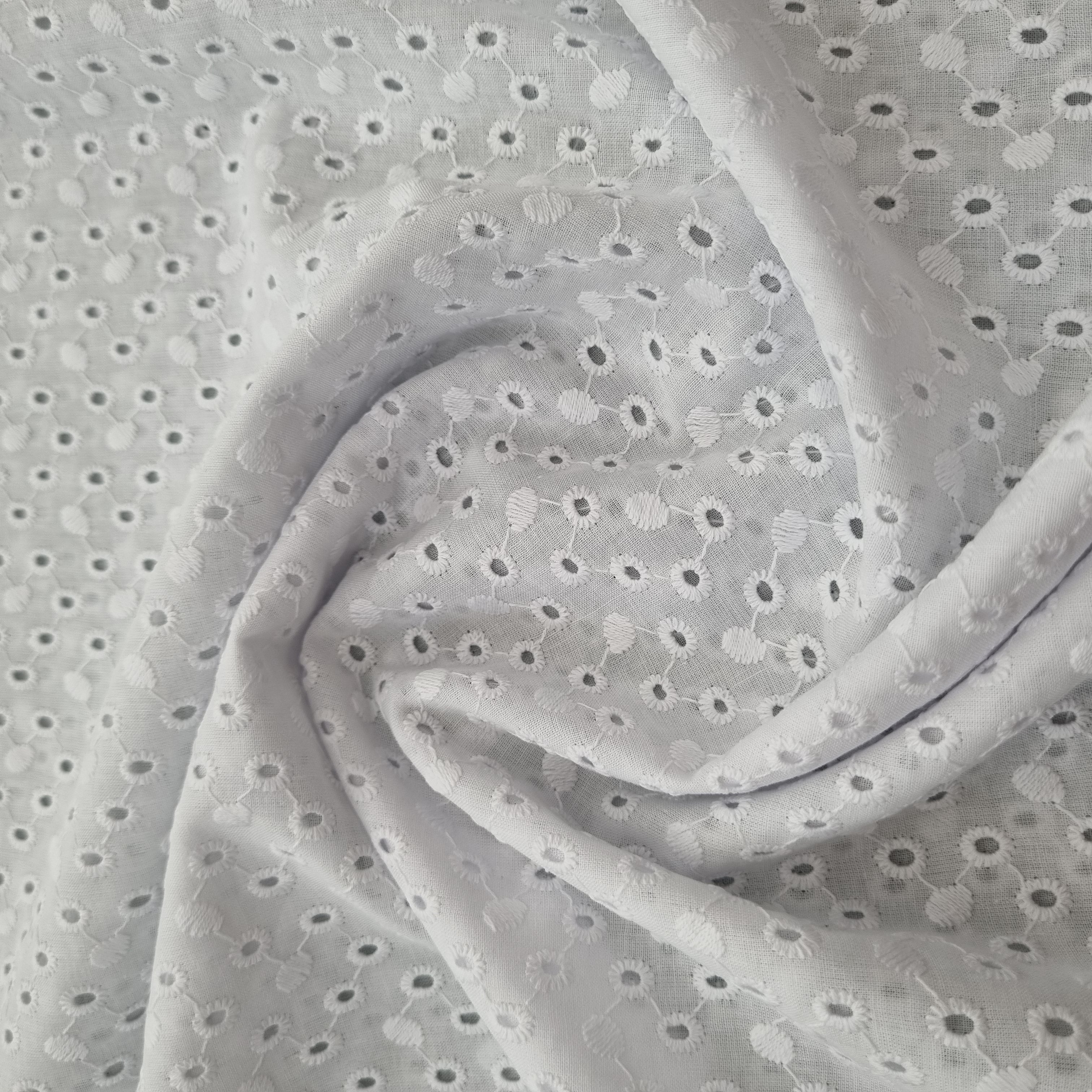 Baumwollspitze weiß Spitze, neu Malu Stoffhaus - Nähschule - Atelier Malu - Stoffhaus