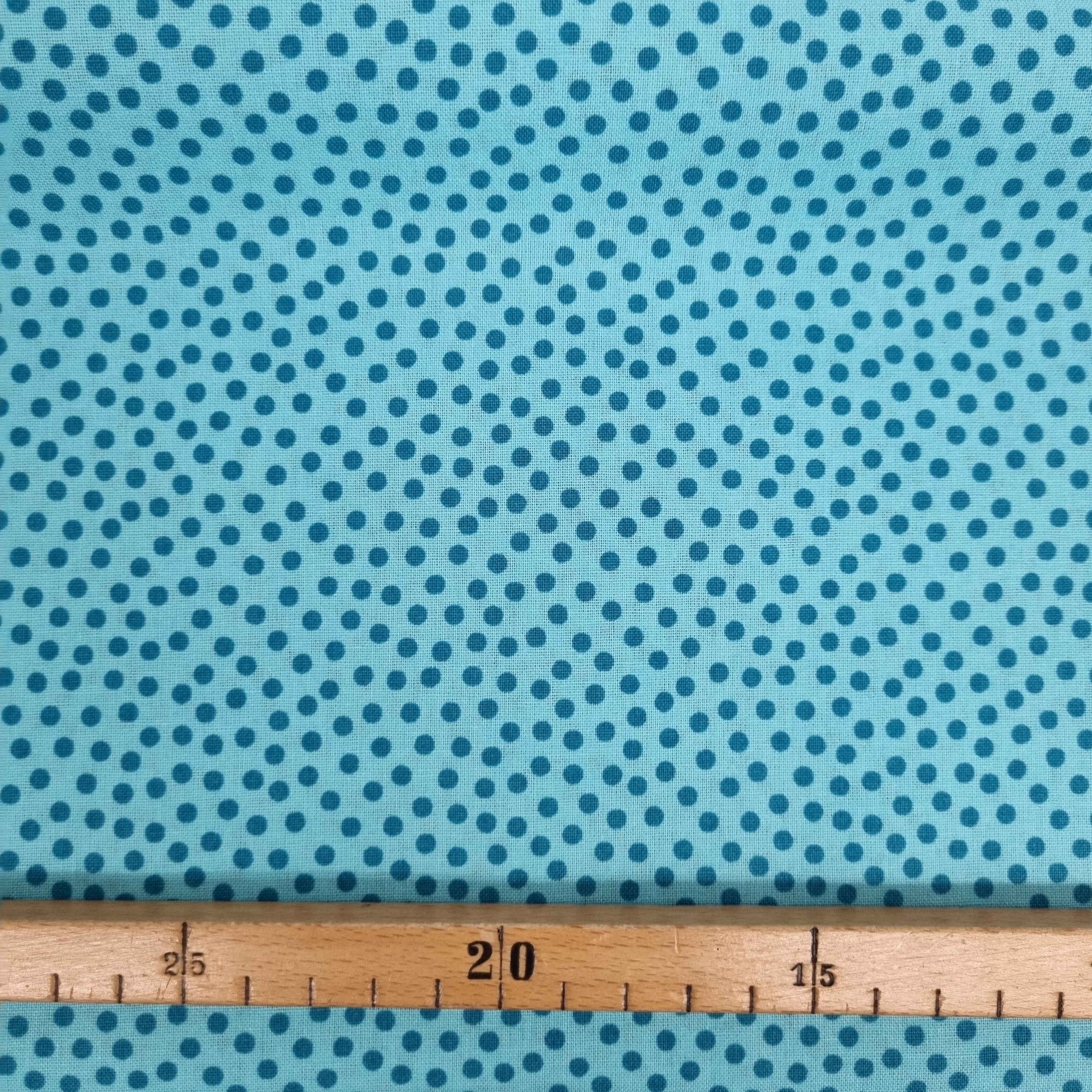 BIO Minipünktchen Junge Linie kbA div. Farben Webstoff Malu Stoffhaus - Nähschule - Atelier hellblau/blau Malu - Stoffhaus