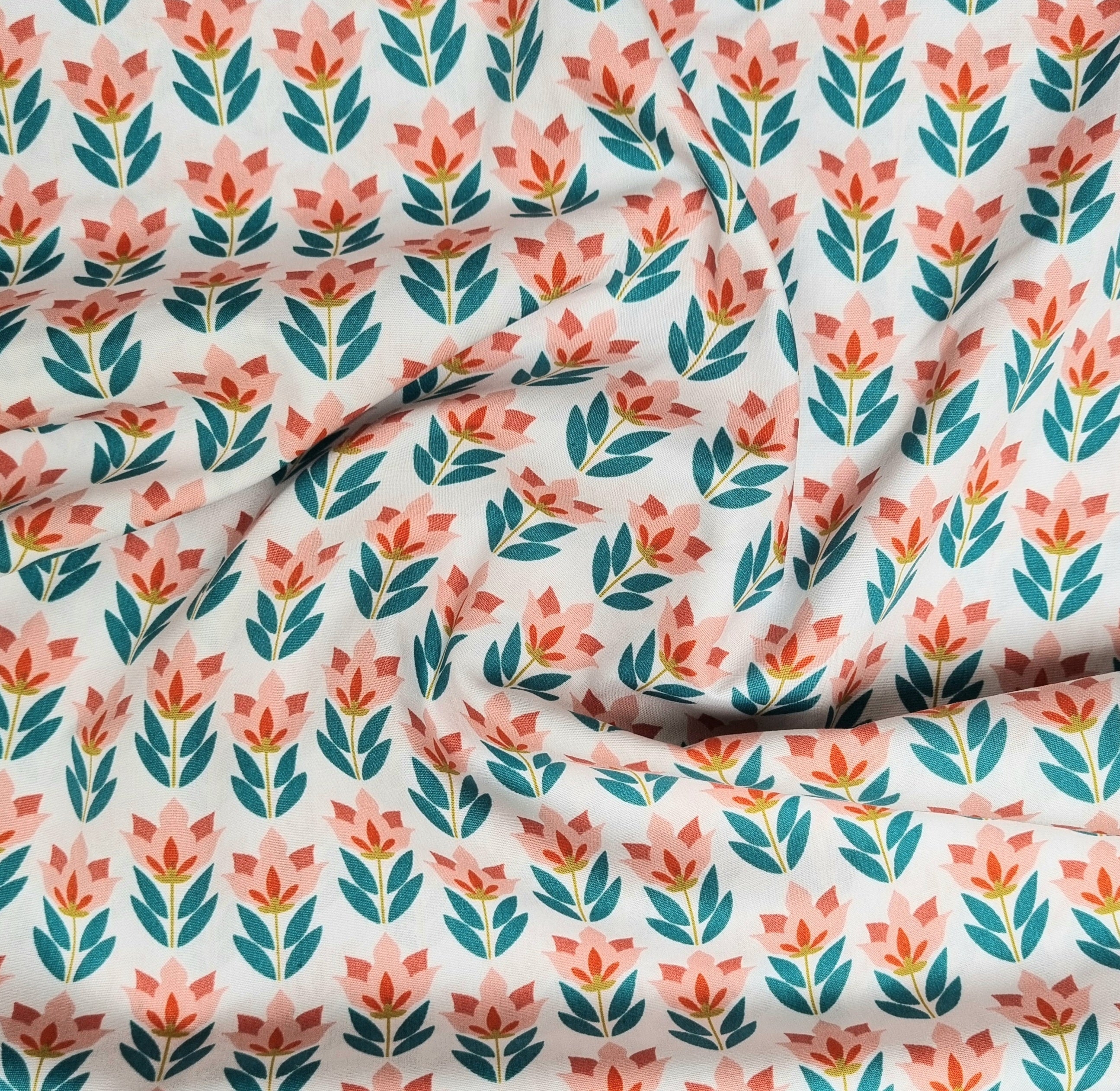 Blütenblätterblumen Baumwollpopeline Webstoff Malu Stoffhaus Malu - Stoffhaus