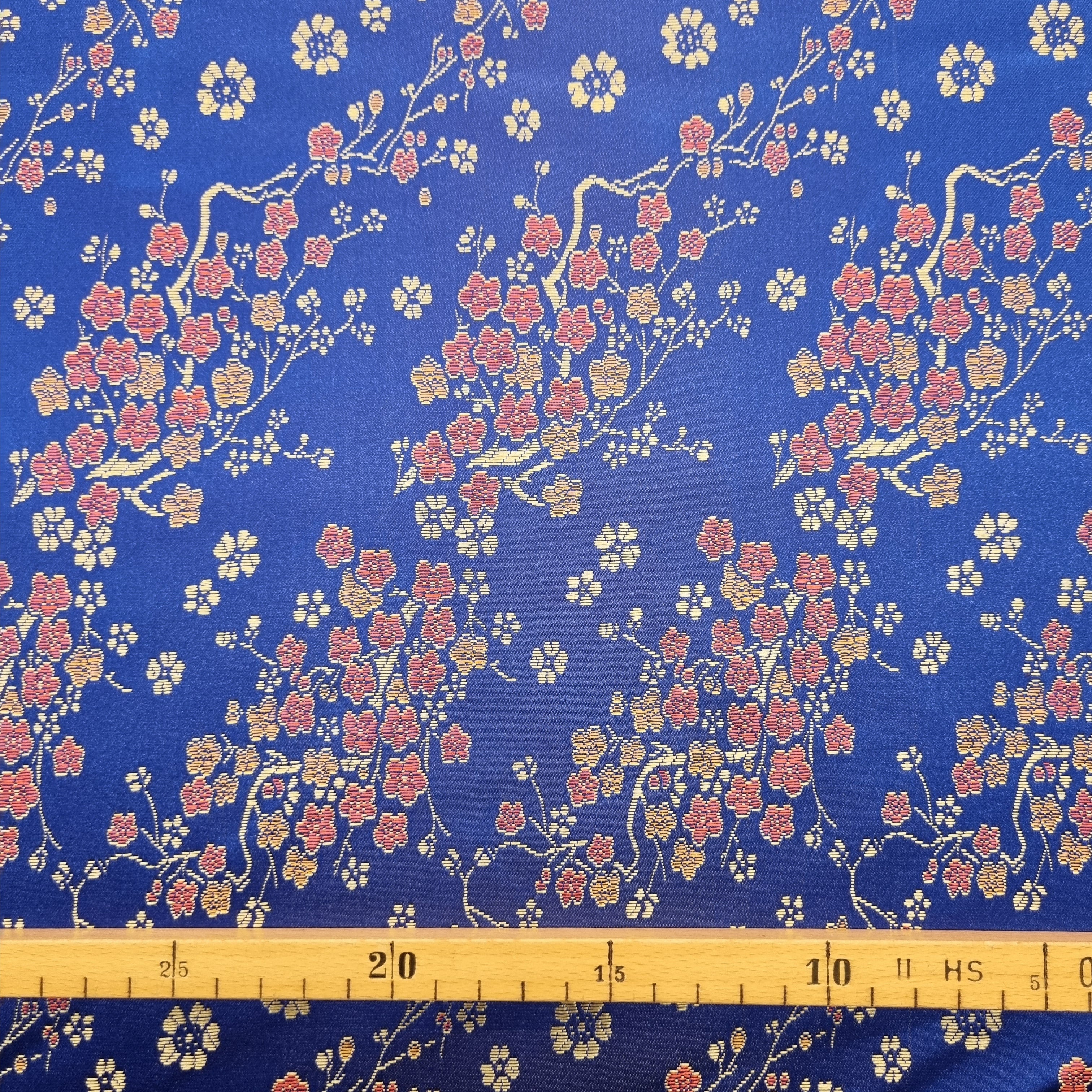 Brokat mit Kirschblüten Webstoff, neu Knipidee International B.V. Malu - Stoffhaus