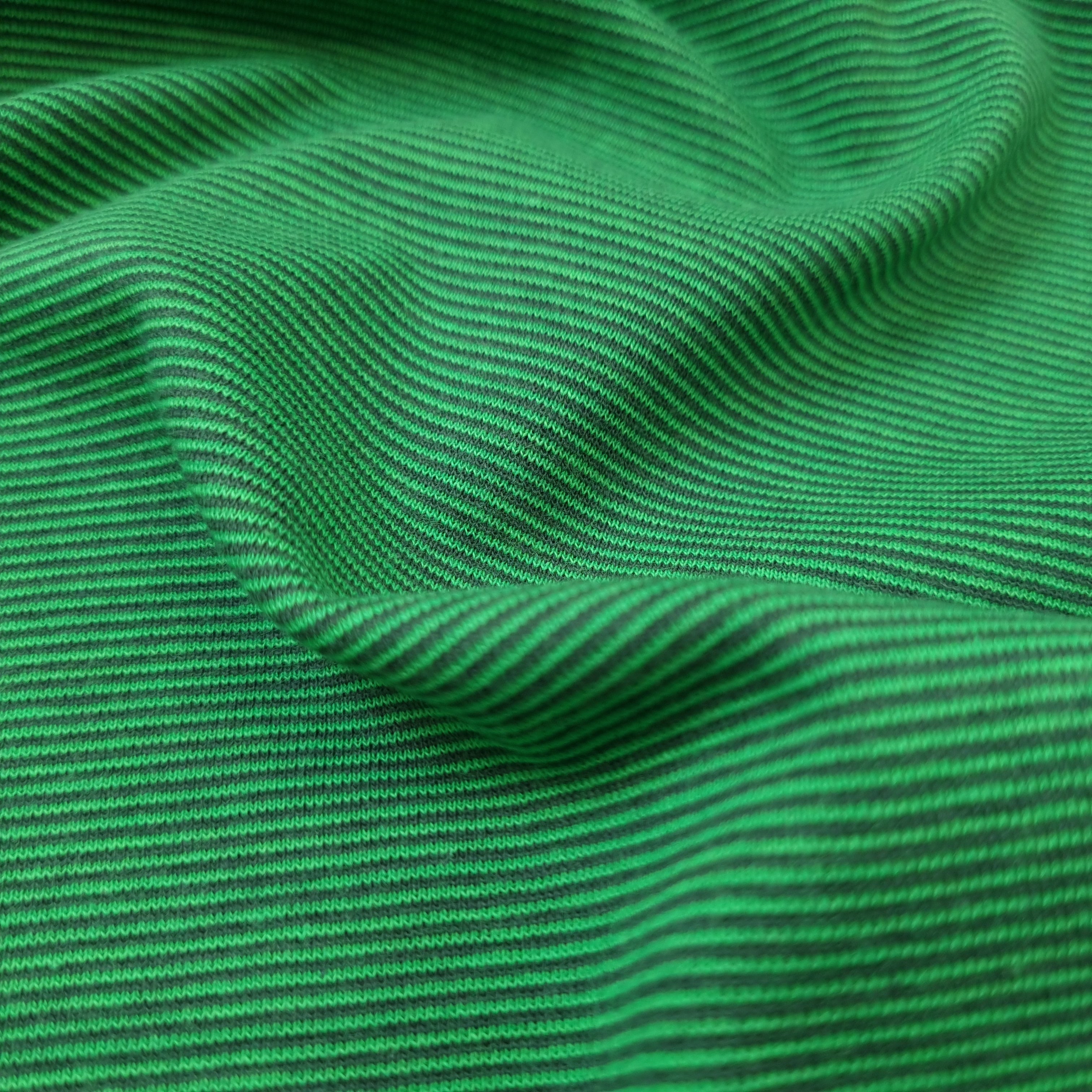 Bündchen Ministreifen verschiedene Farben Jersey Malu Stoffhaus grün Malu - Stoffhaus