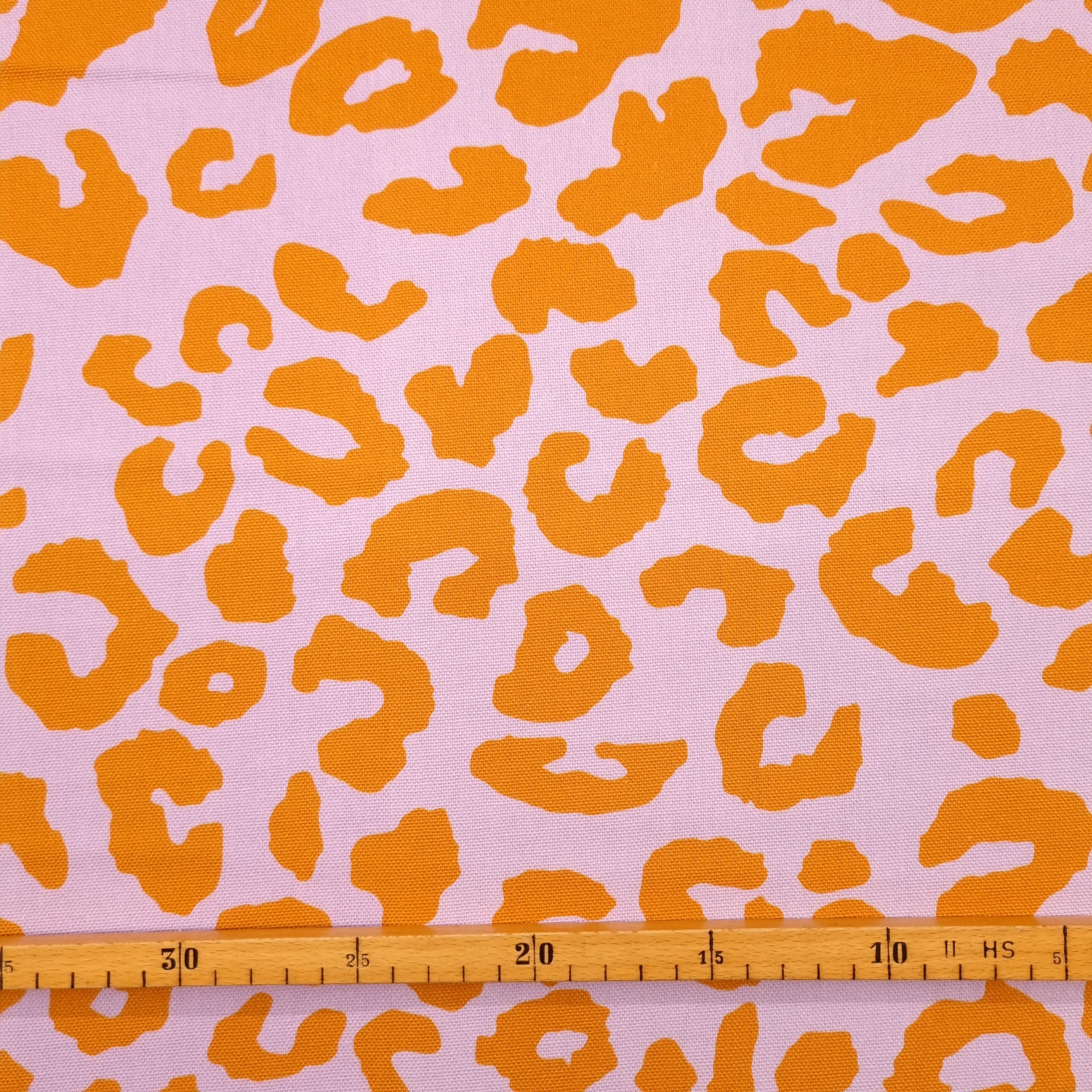 Canvas Leoprint flieder und gold Canvas PS Fashionfabrics Malu - Stoffhaus