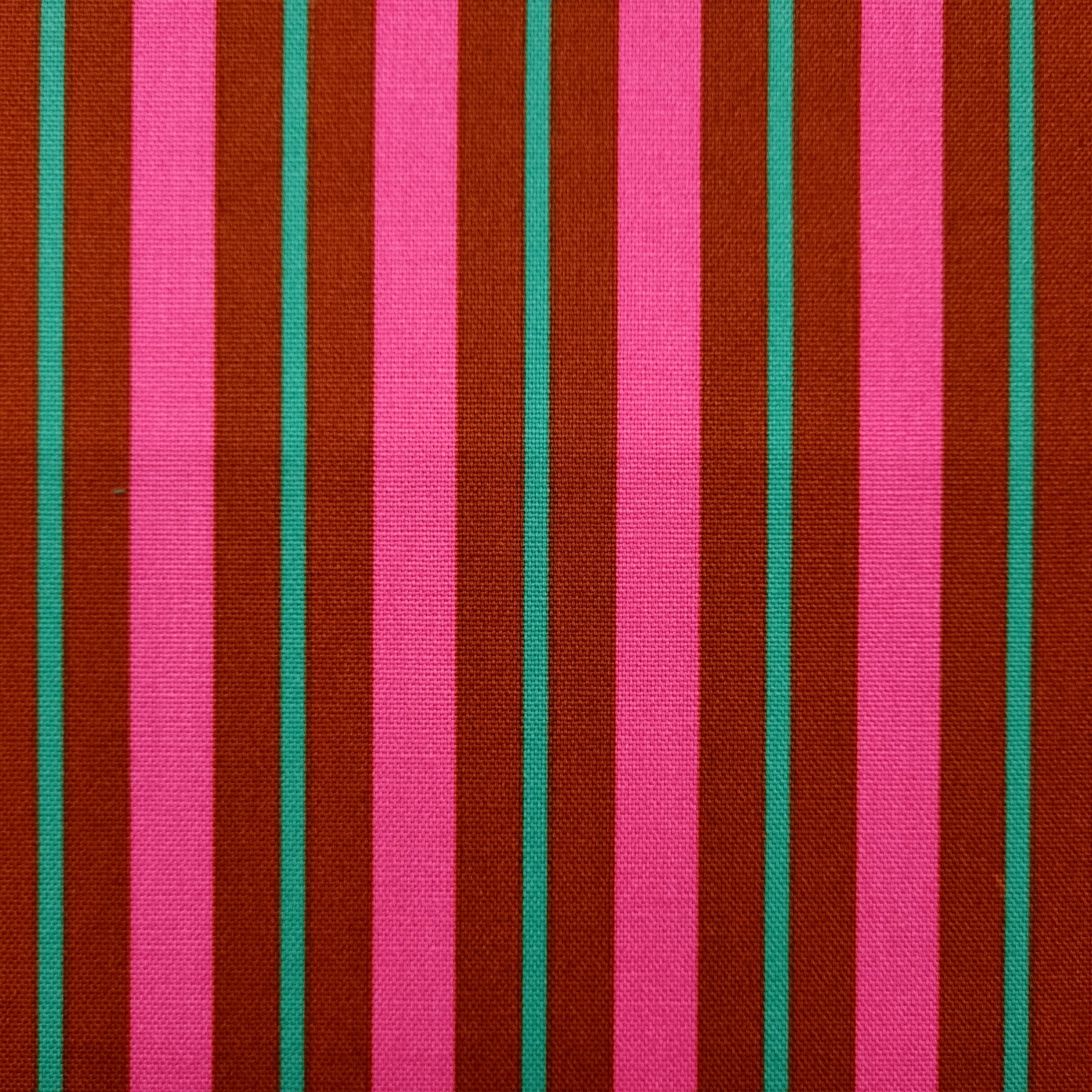Canvas Streifen pink/caramel Canvas Verhees Malu - Stoffhaus