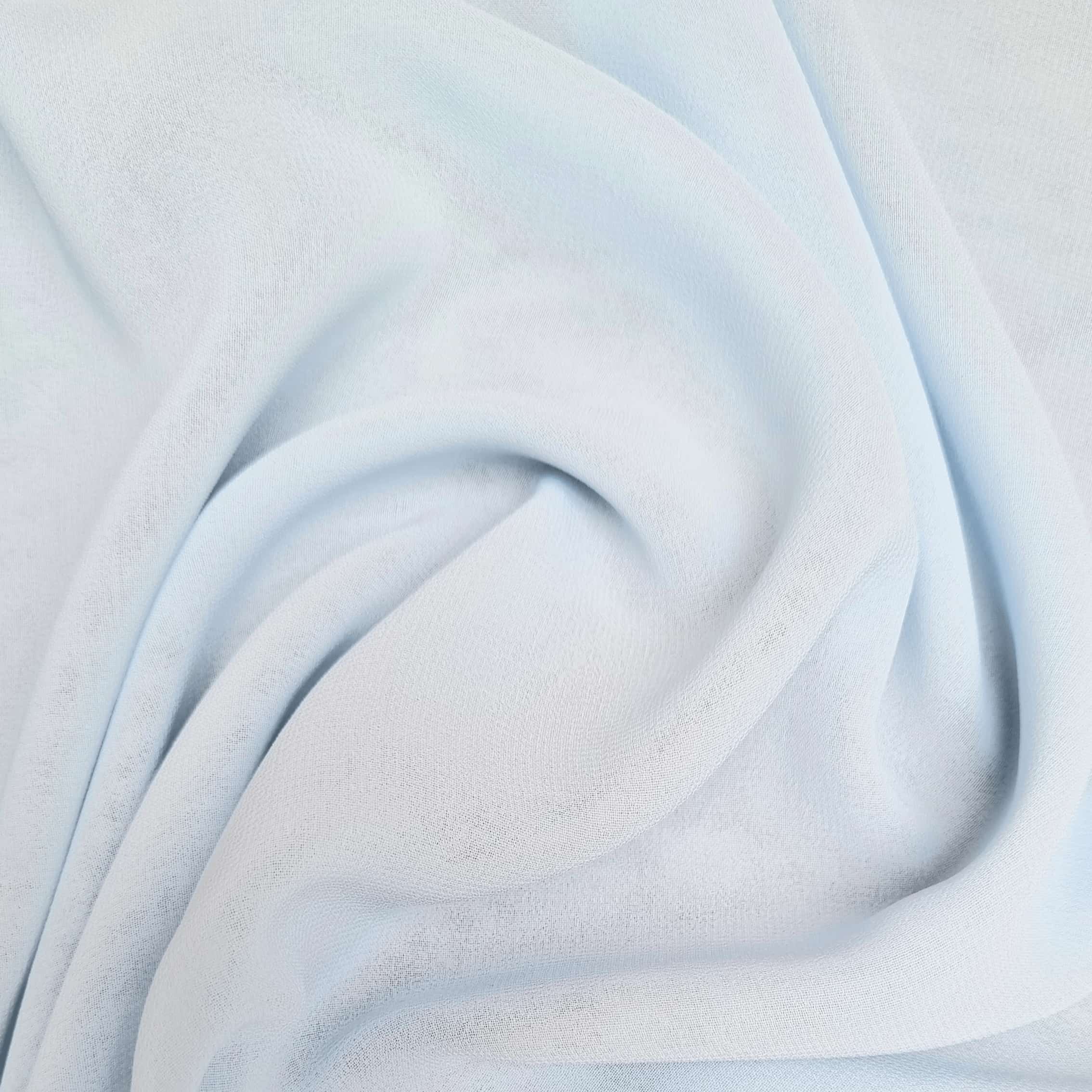 Chiffon uni verschiedene Farben Feines Malu Stoffhaus bleu 3029 Malu - Stoffhaus