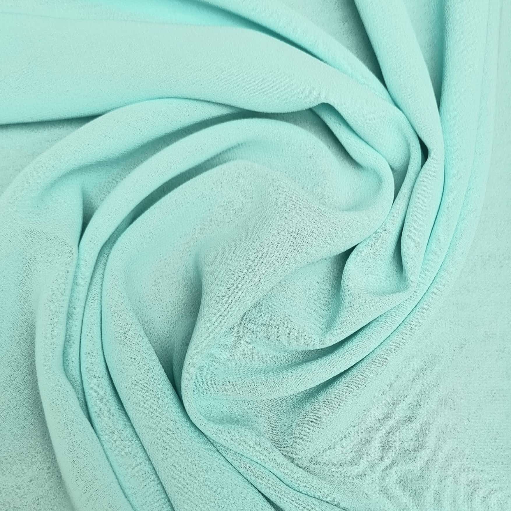 Chiffon uni verschiedene Farben Feines Malu Stoffhaus mint 5036 Malu - Stoffhaus