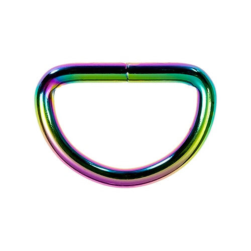 D Ring 30mm fünf Farben Verschlüsse Veno regenbogen Malu - Stoffhaus