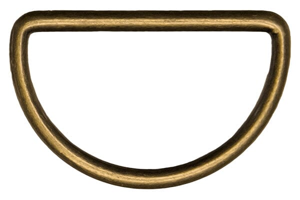 D-Ring 40mm fünf Farben Verschlüsse Veno altmessing Malu - Stoffhaus