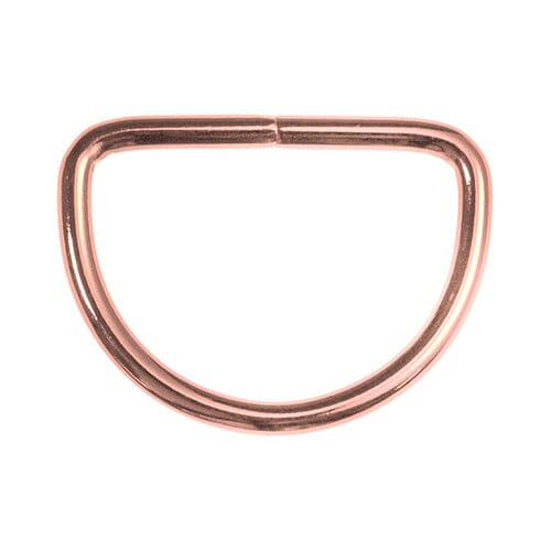 D-Ring 40mm fünf Farben Verschlüsse Veno roségold Malu - Stoffhaus