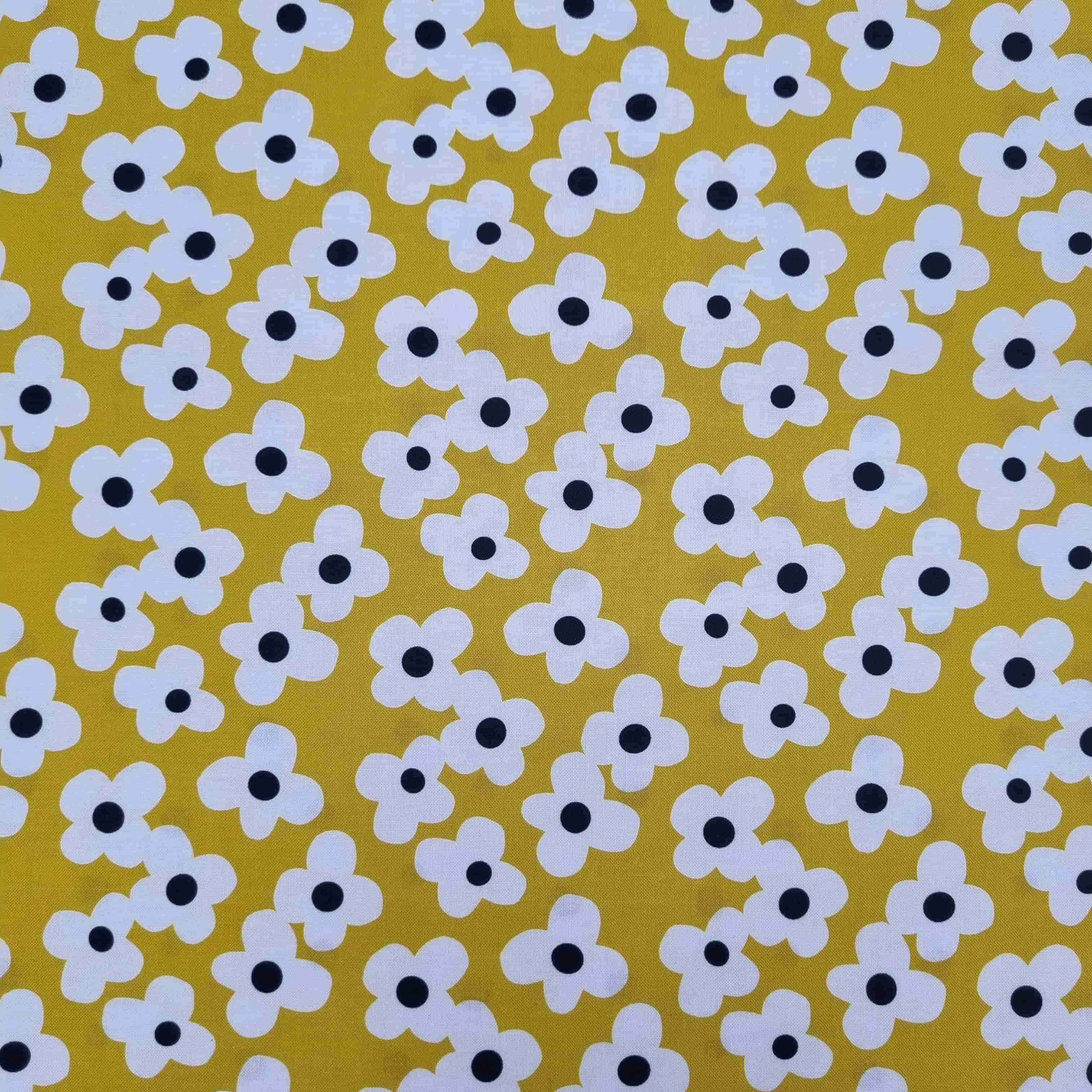 Dear Stella Gold Blumen Patchwork Malu Stoffhaus Malu - Stoffhaus
