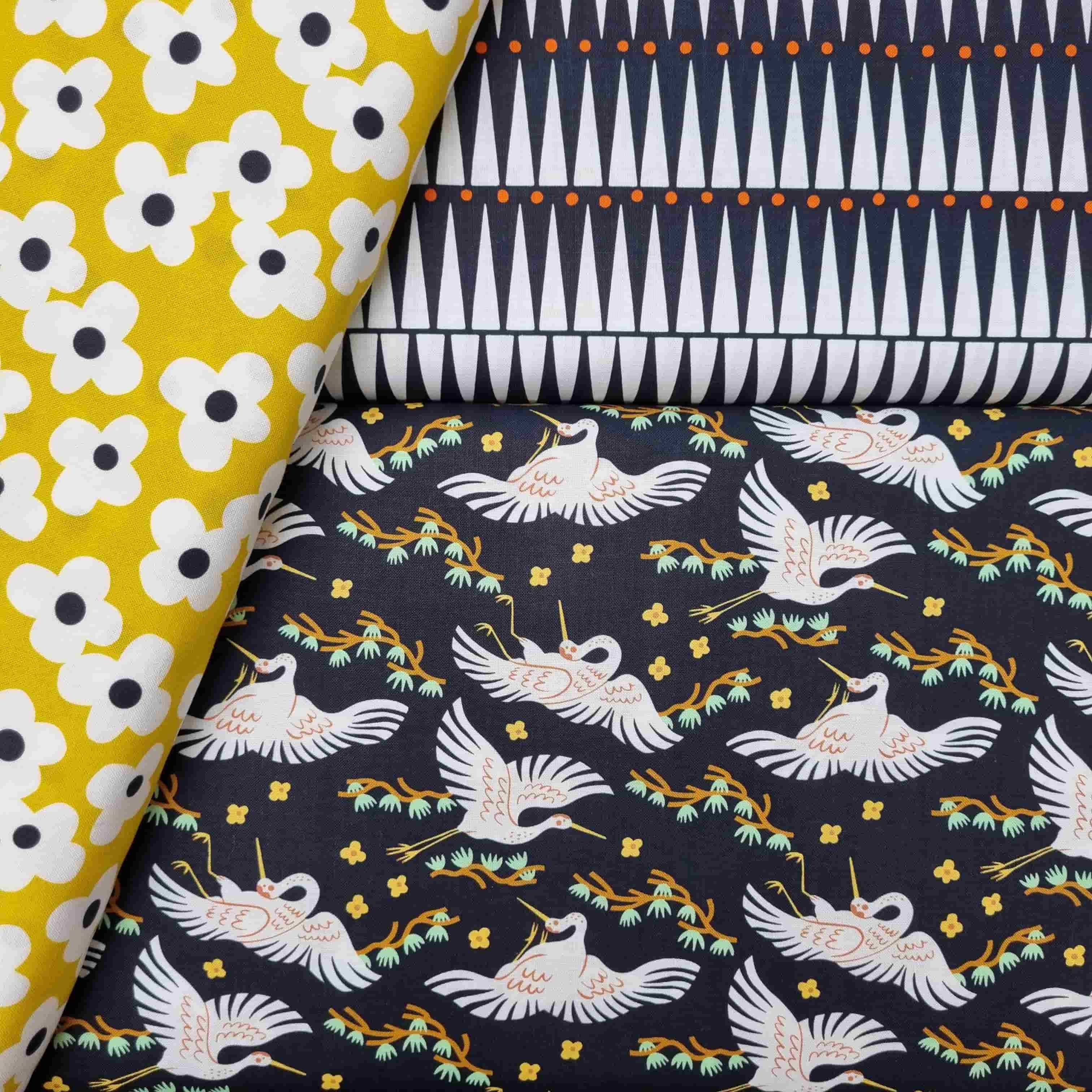 Dear Stella Wren Kraniche Patchwork Malu Stoffhaus Malu - Stoffhaus