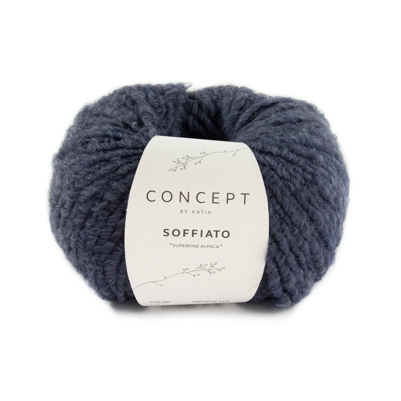 dicke Alpaka Wolle Wolle Katia jeansblau 112 Malu - Stoffhaus