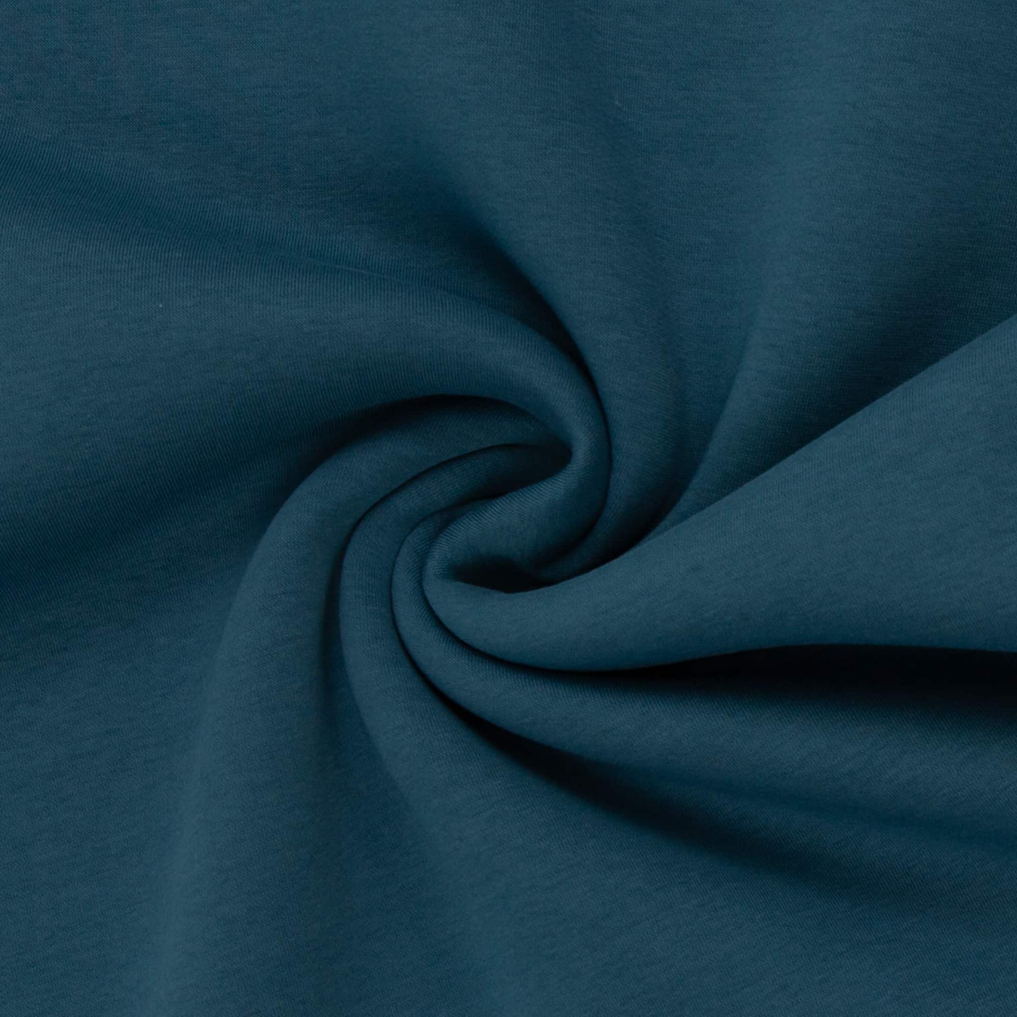 dicker Kuschelsweat Sweat, neu Malu Stoffhaus - Nähschule - Atelier petrol 749 Malu - Stoffhaus
