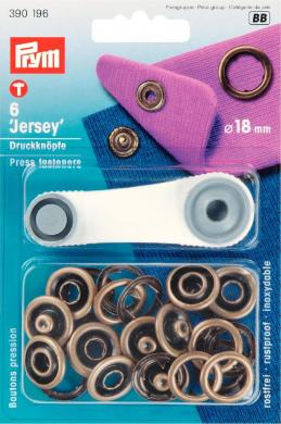 Druckknopf Jersey MS 18 mm altmessing/silber Kurzware neu Prym altmessing Malu - Stoffhaus