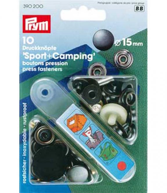 Druckknopf Sport&Camping 15 mm brüniert Kurzware neu Prym Malu - Stoffhaus