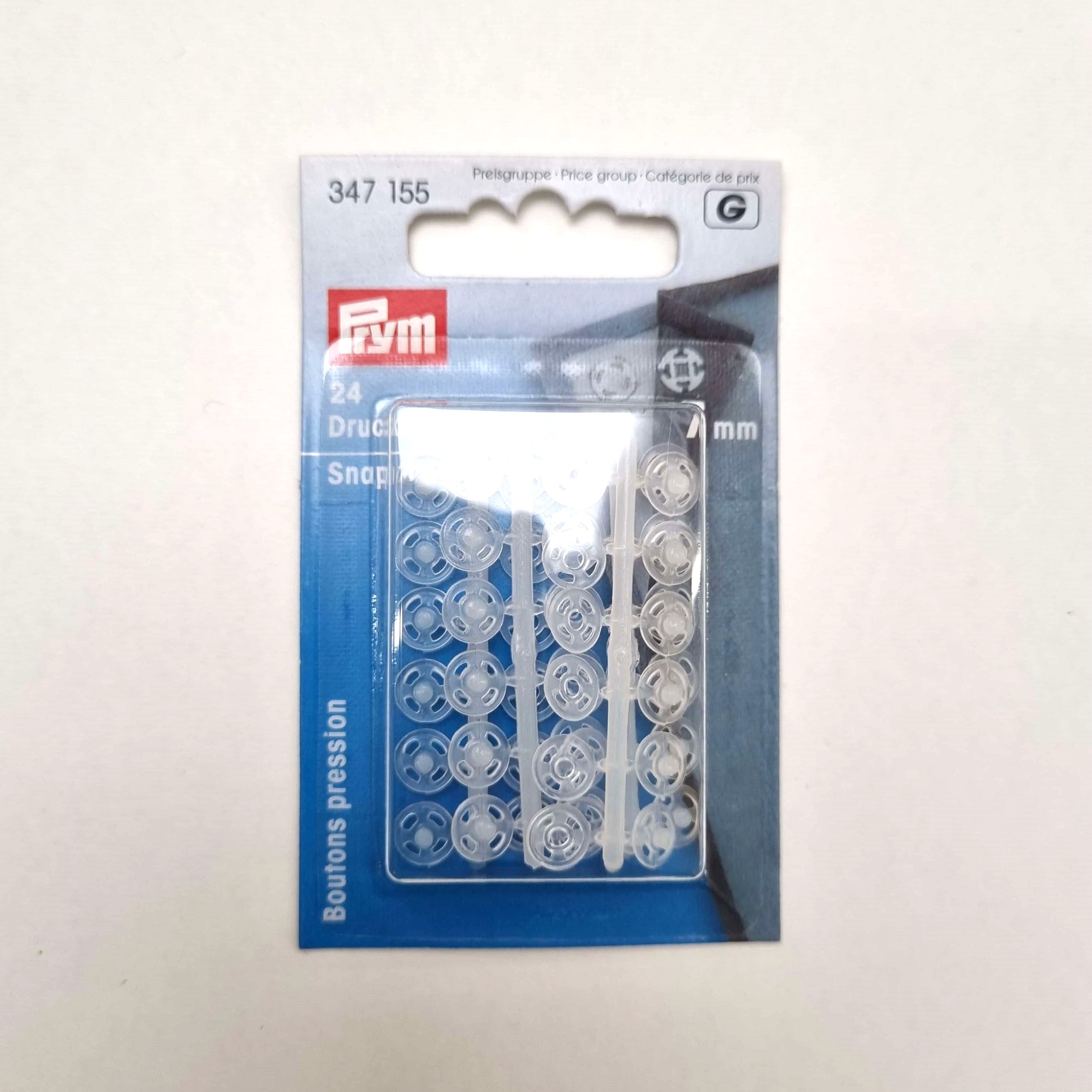 Druckknöpfe transparent 7mm zum Annähen Kurzware neu Prym Malu - Stoffhaus