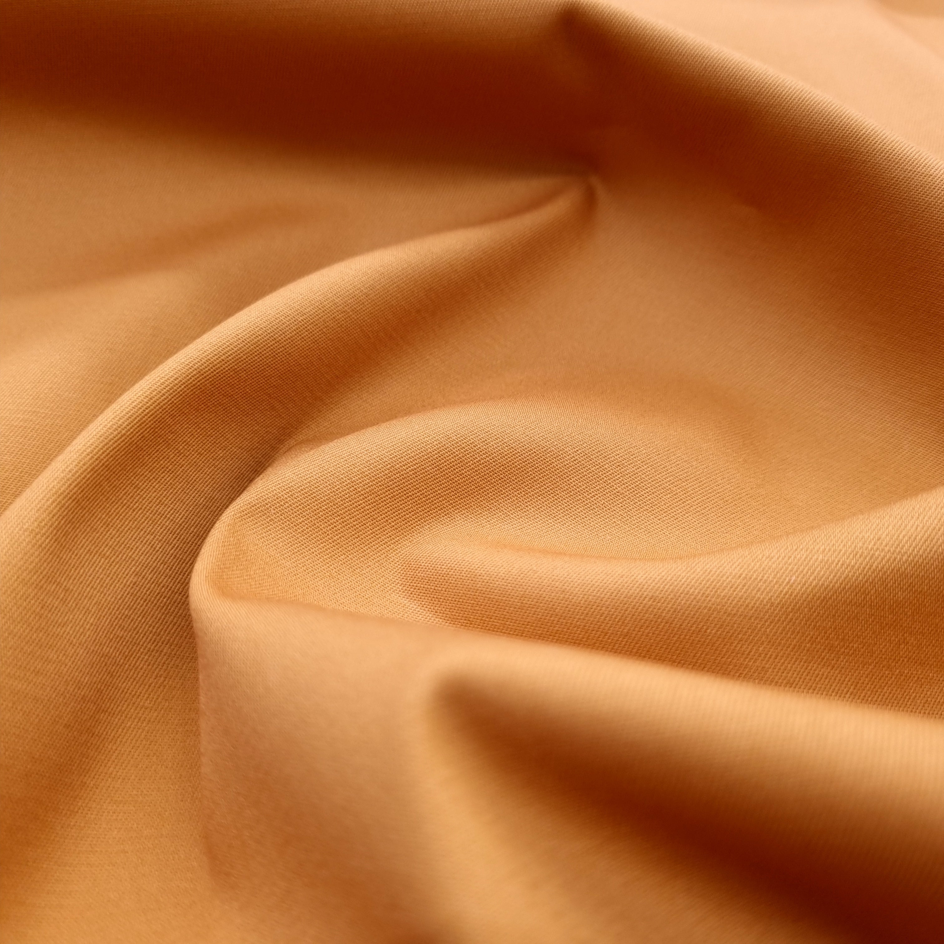 elastischer Baumwollköper mit leichtem Schimmer goldgelb Webstoff, neu Toptex Malu - Stoffhaus