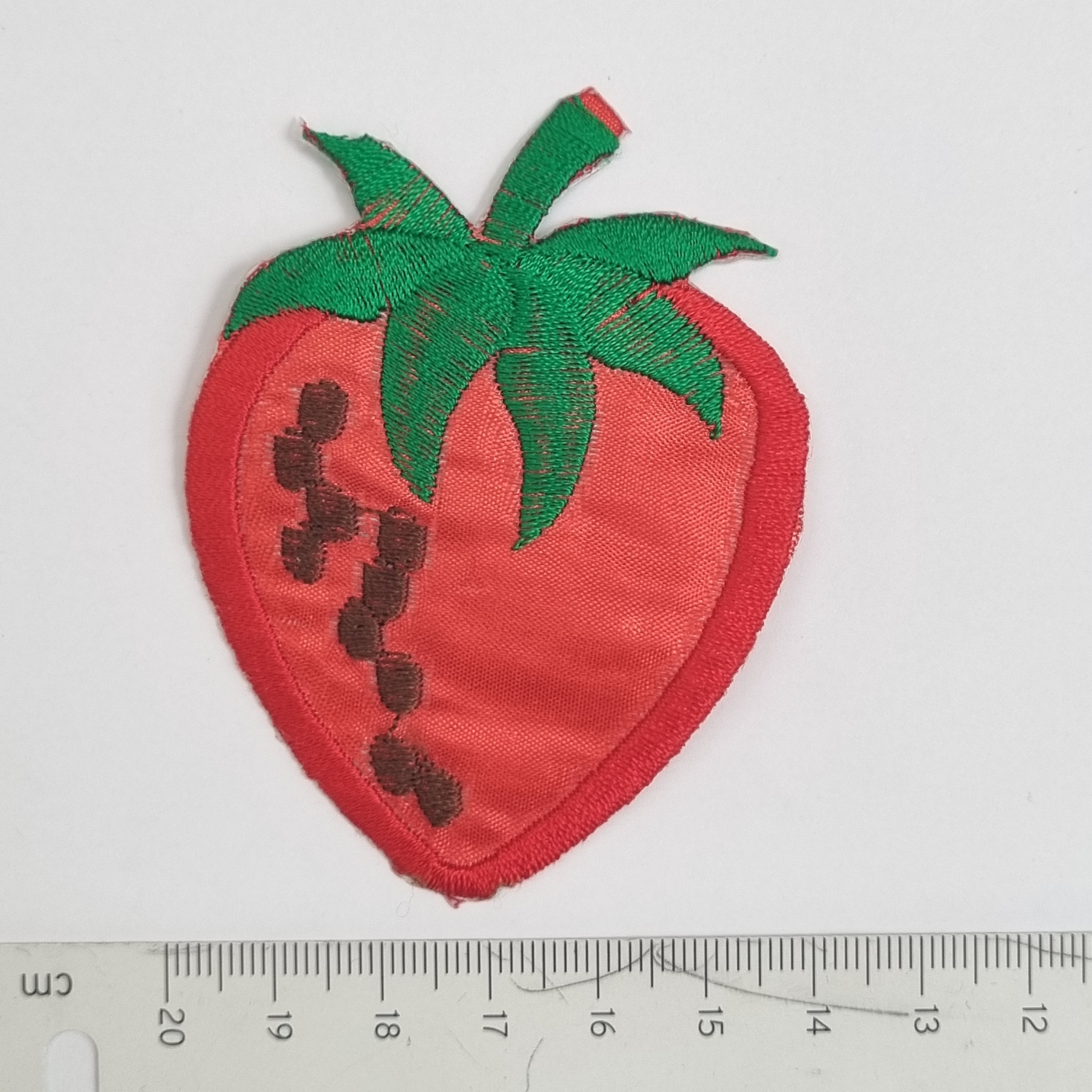 Erdbeere Applikation Kurzware neu Malu Stoffhaus Malu - Stoffhaus