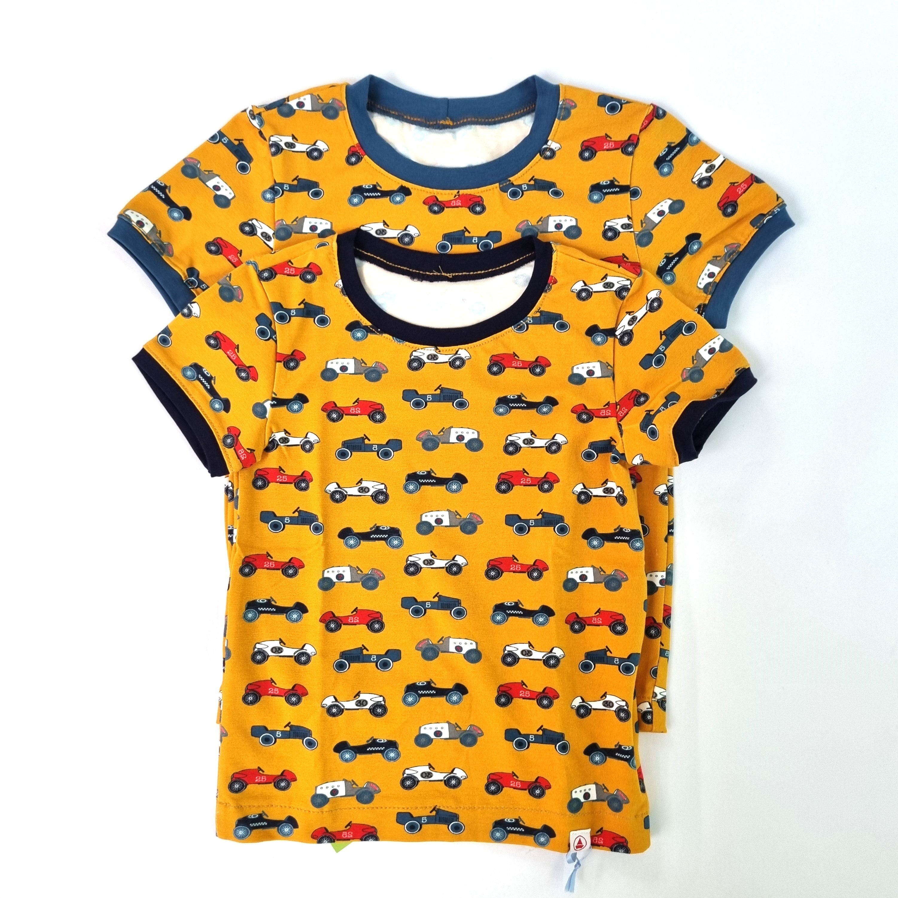 Flitzerautos Kurzarmshirt Ferienkinder Malu - Stoffhaus