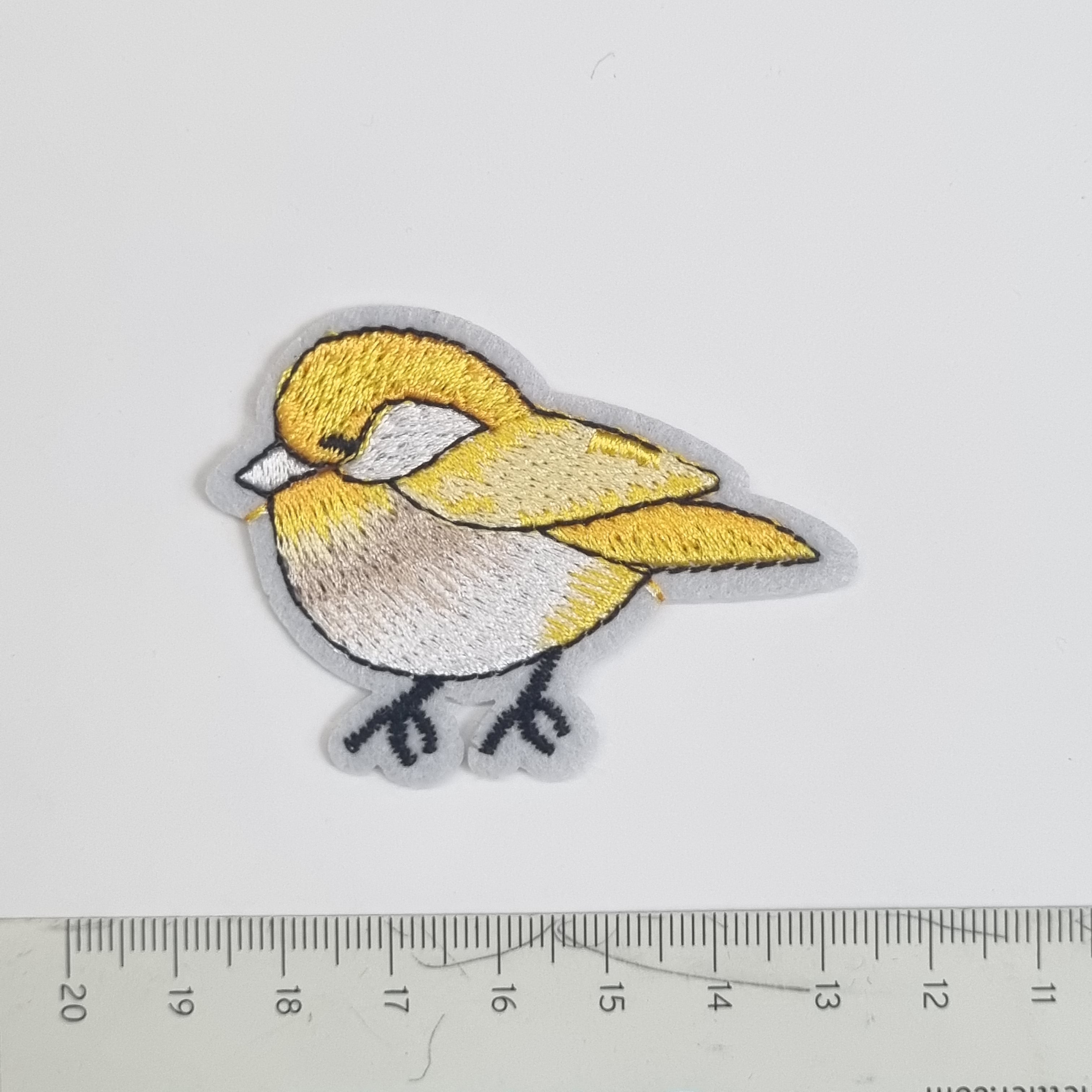 gelber Spatz Applikation Kurzware neu Malu Stoffhaus Malu - Stoffhaus