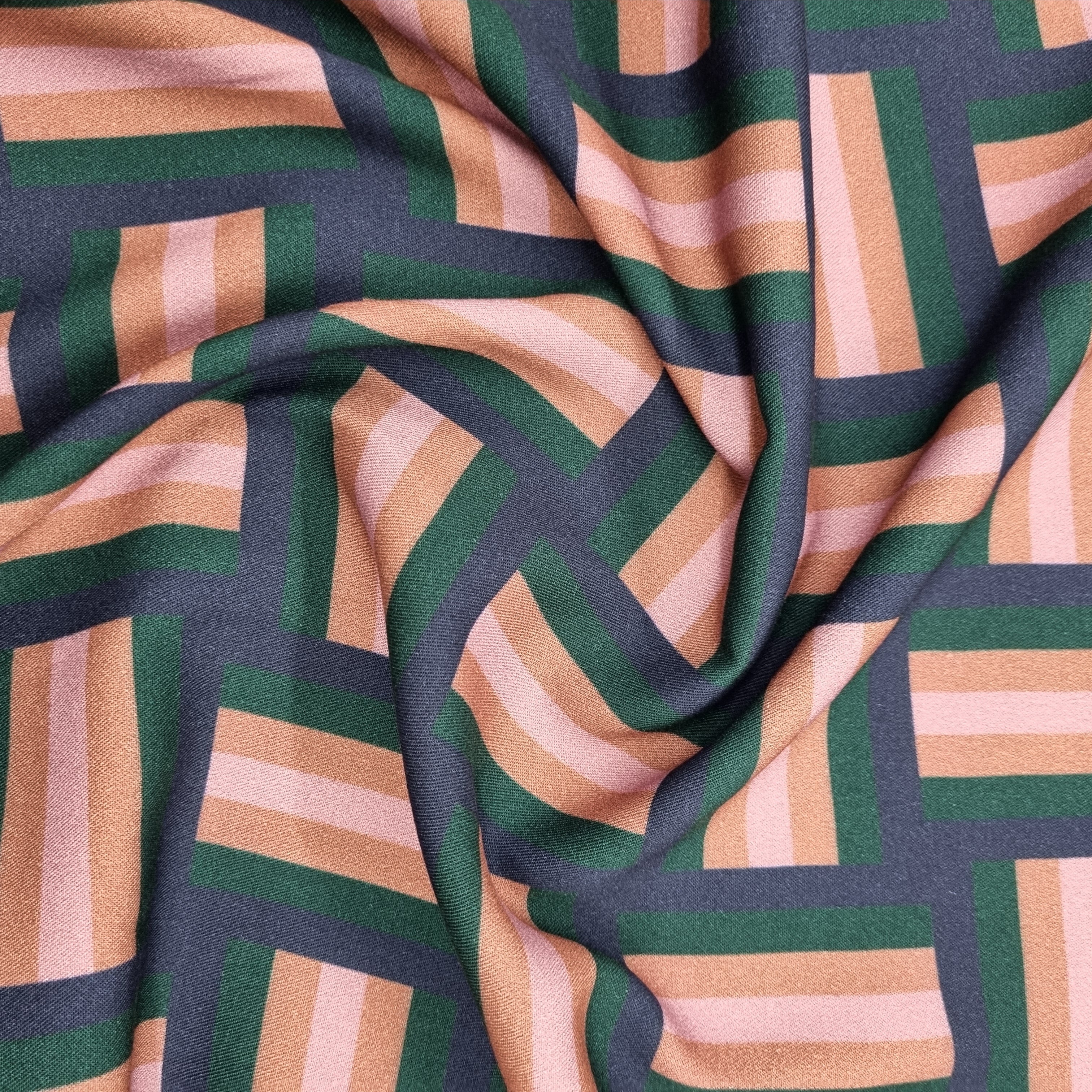 Geoluxe Braid Stripe Viskose Webstoff Malu Stoffhaus Malu - Stoffhaus