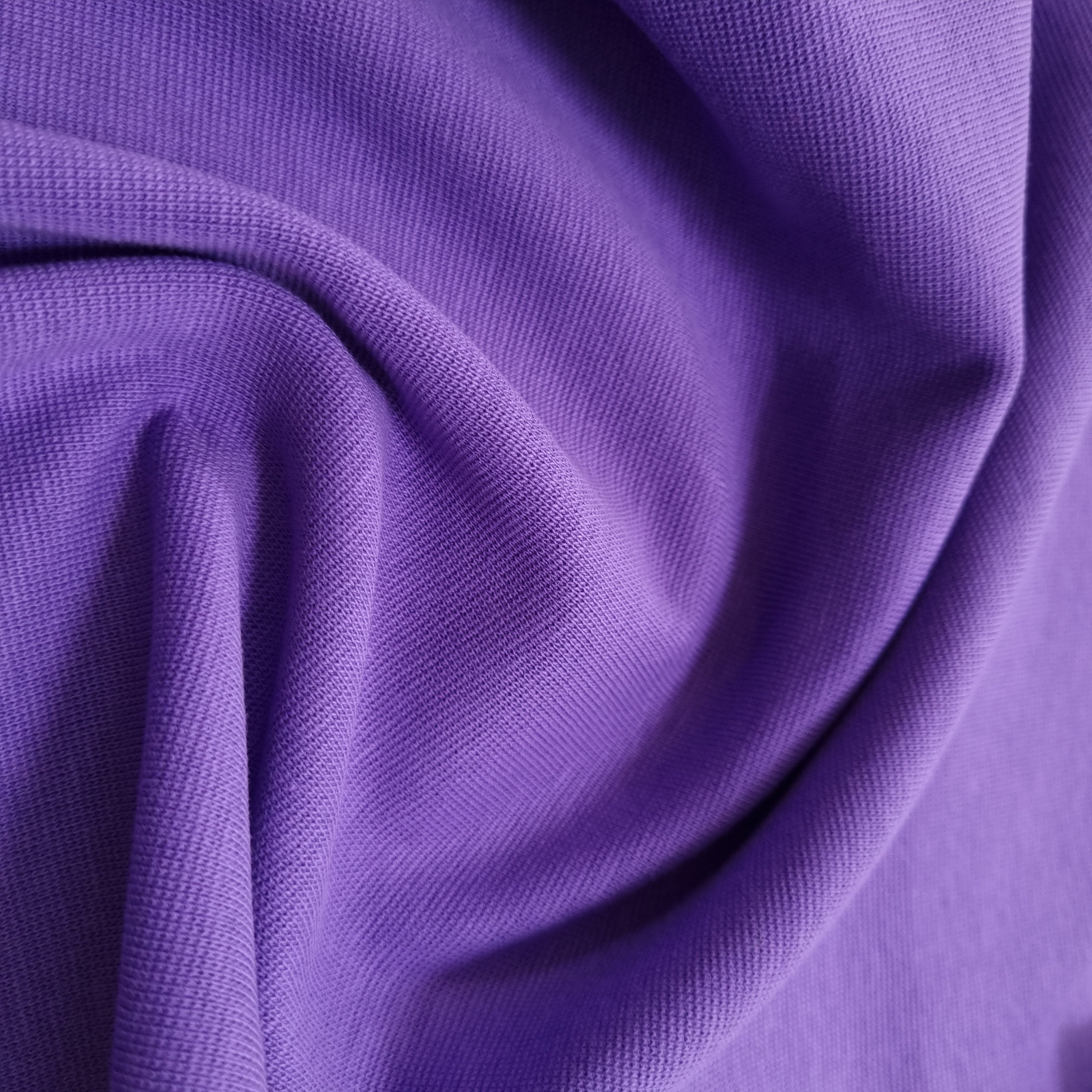glattes Bündchen uni mehr Farben Jersey Malu Stoffhaus lila Malu - Stoffhaus