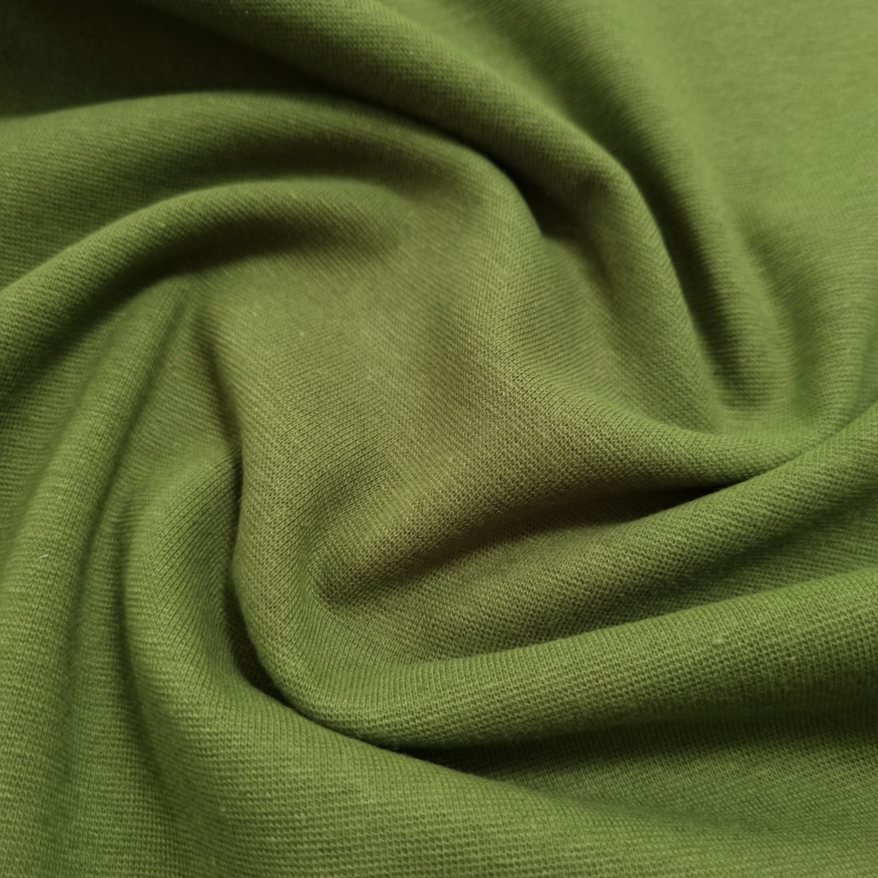 glattes Bündchen uni mehr Farben Jersey Malu Stoffhaus moosgrün Malu - Stoffhaus