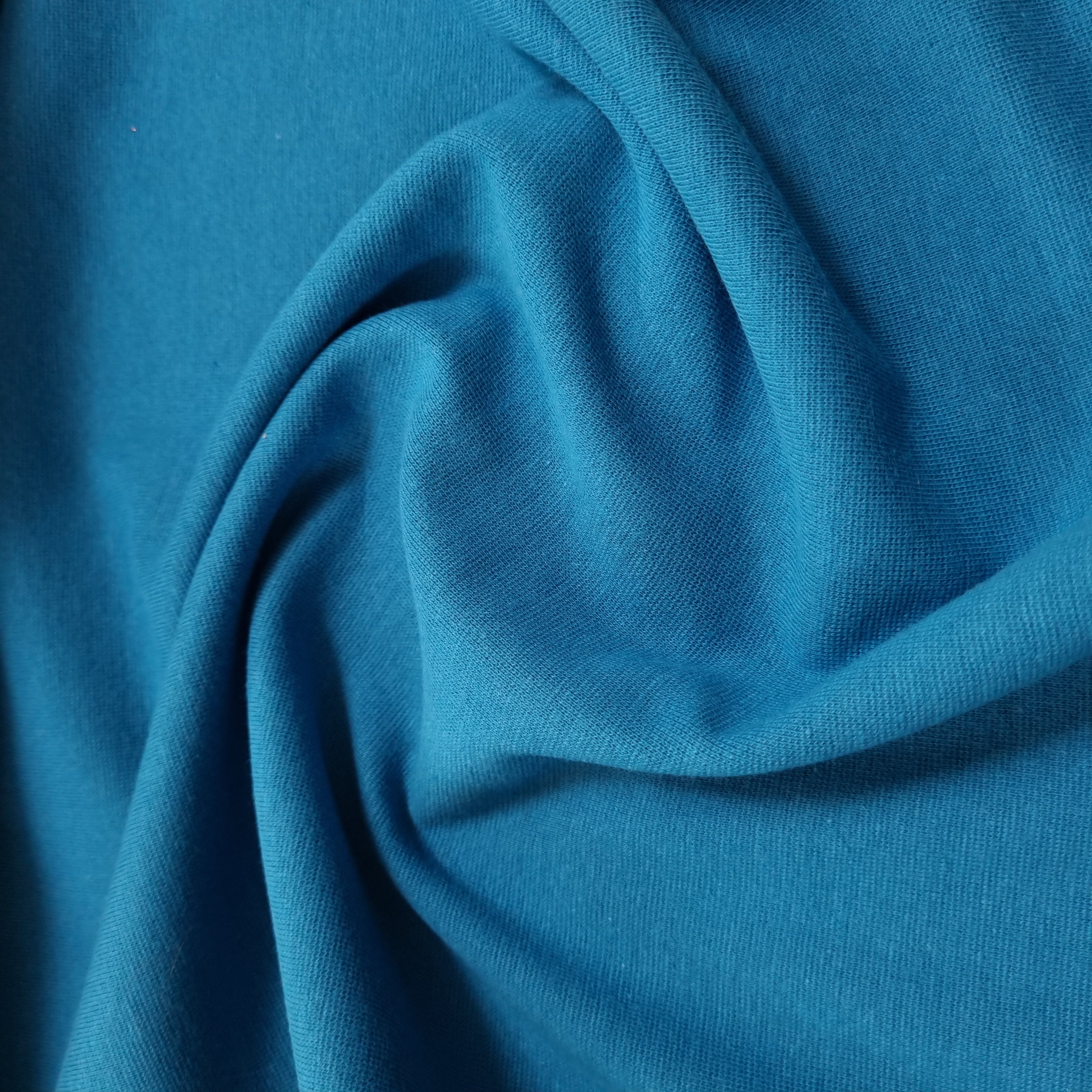 glattes Bündchen uni mehr Farben Jersey Malu Stoffhaus petrol Malu - Stoffhaus