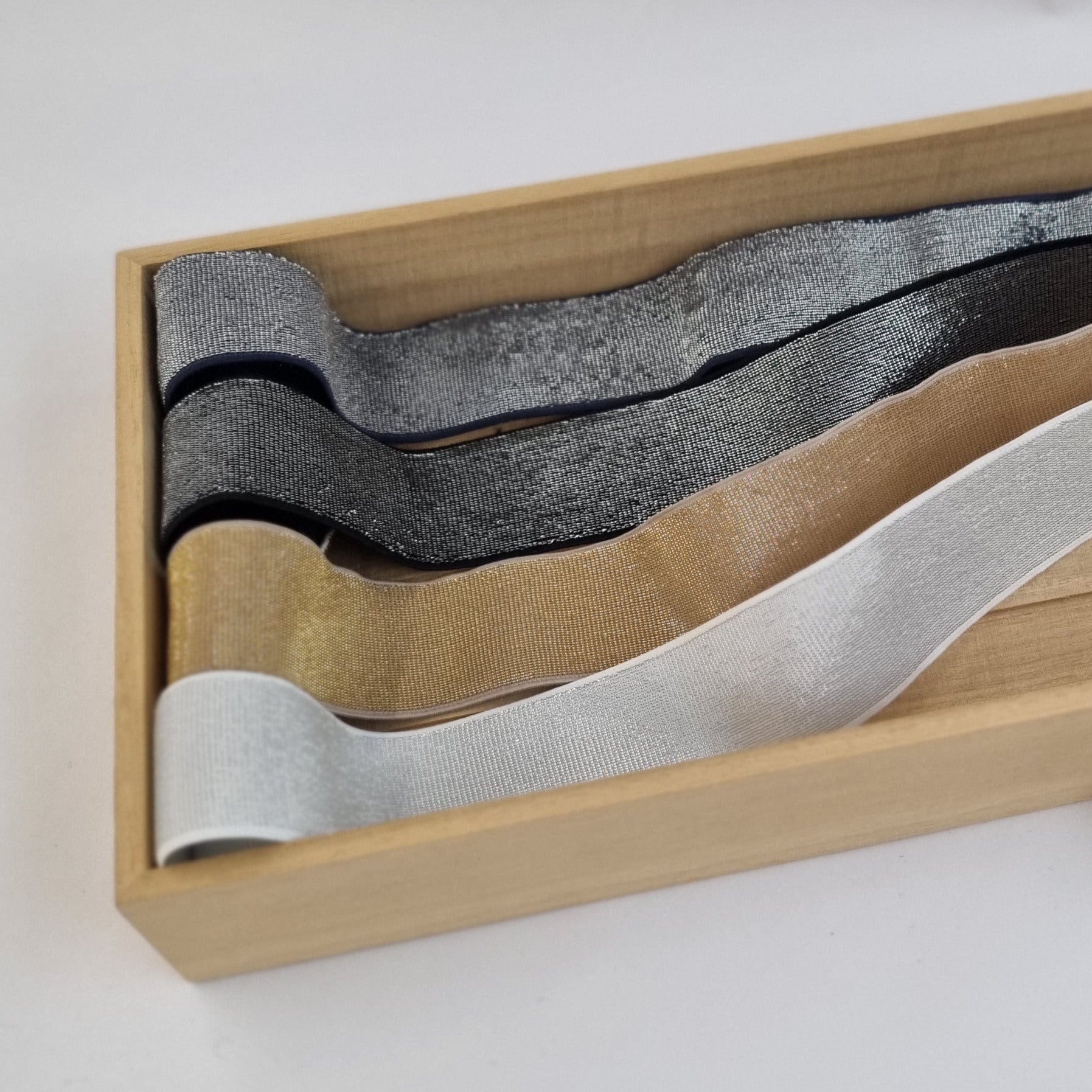 Glitzergummiband 40mm div. Farben Band elastisch Veno Malu - Stoffhaus