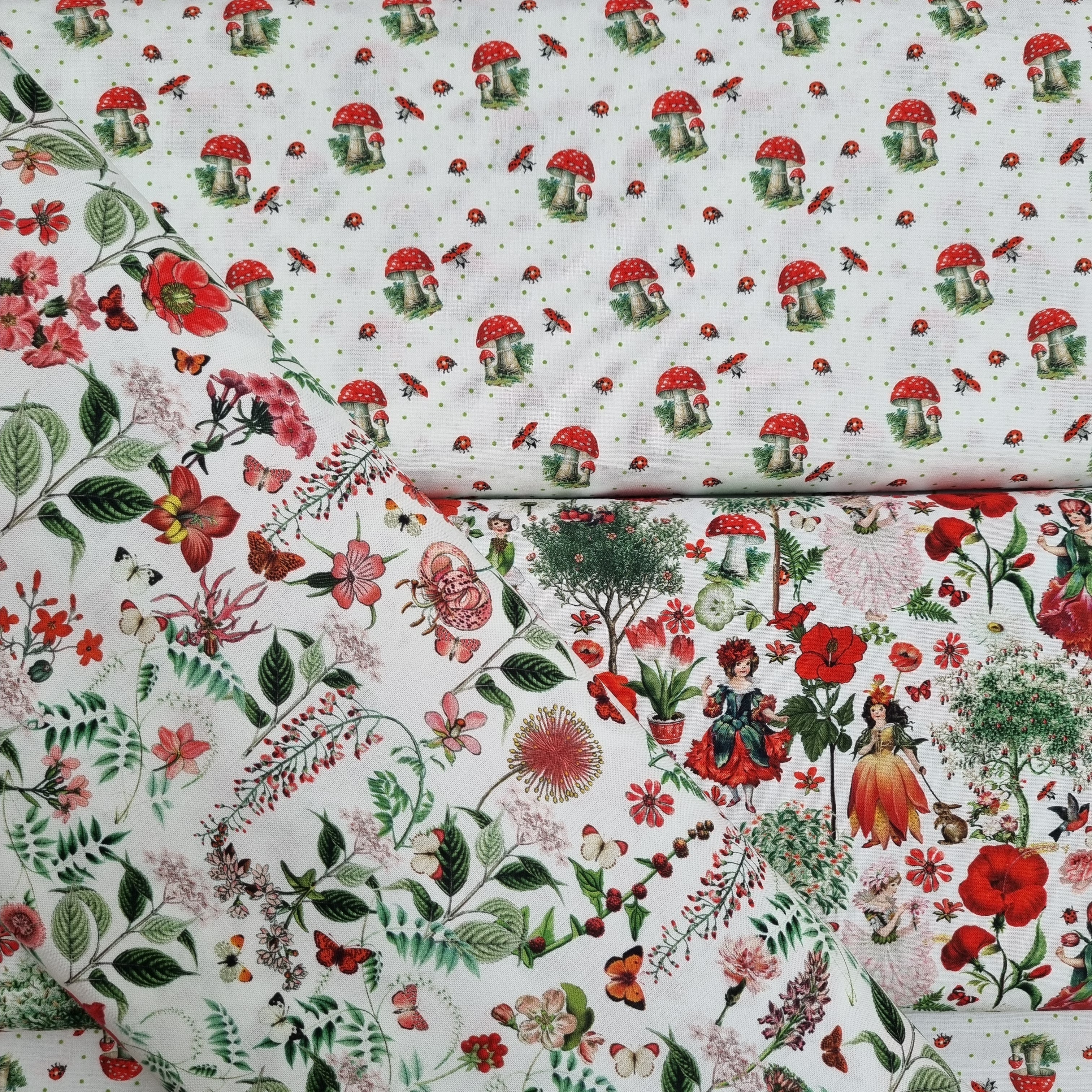 Glückspilze Canterbury Westfalenstoffe Webstoff Malu Stoffhaus Malu - Stoffhaus