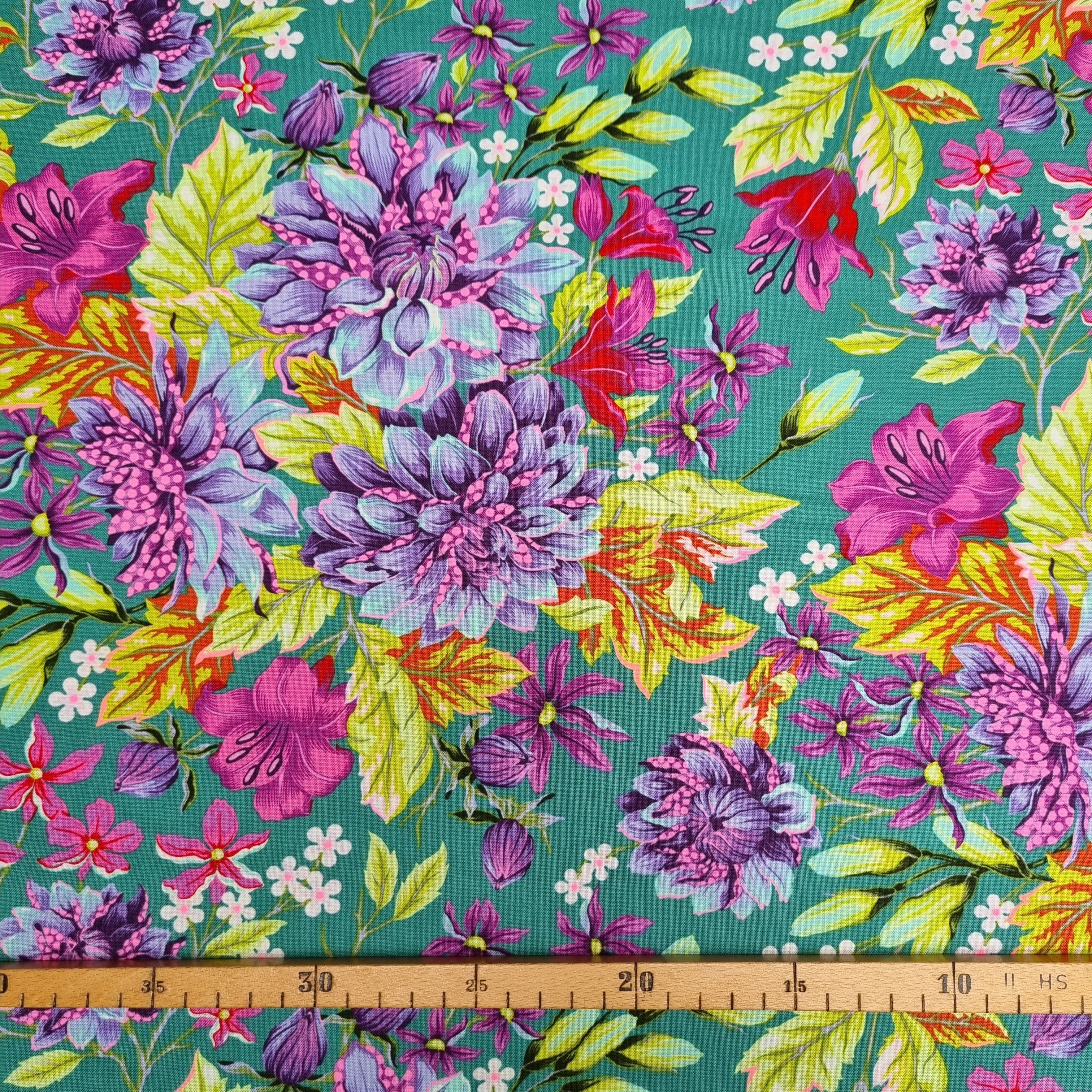 Hello Dahlia Tula Pink Patchwork Malu Stoffhaus Malu - Stoffhaus