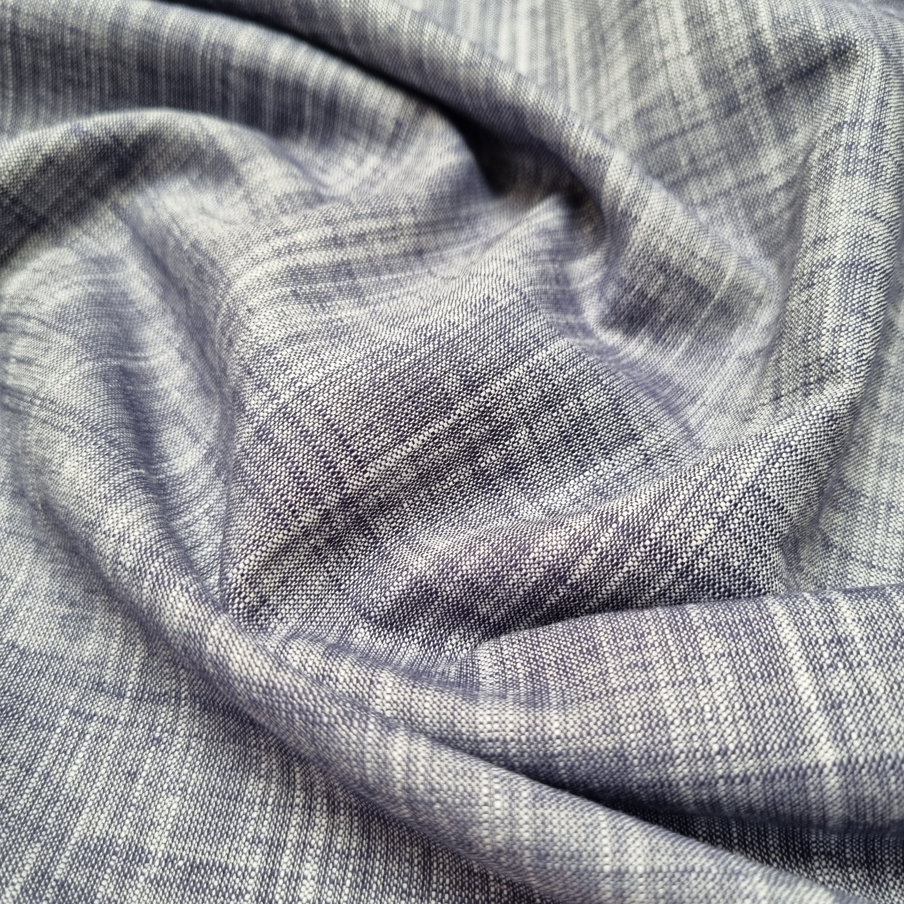 Hemdenstoff blau Baumwollwebstoff, neu Swafing Malu - Stoffhaus