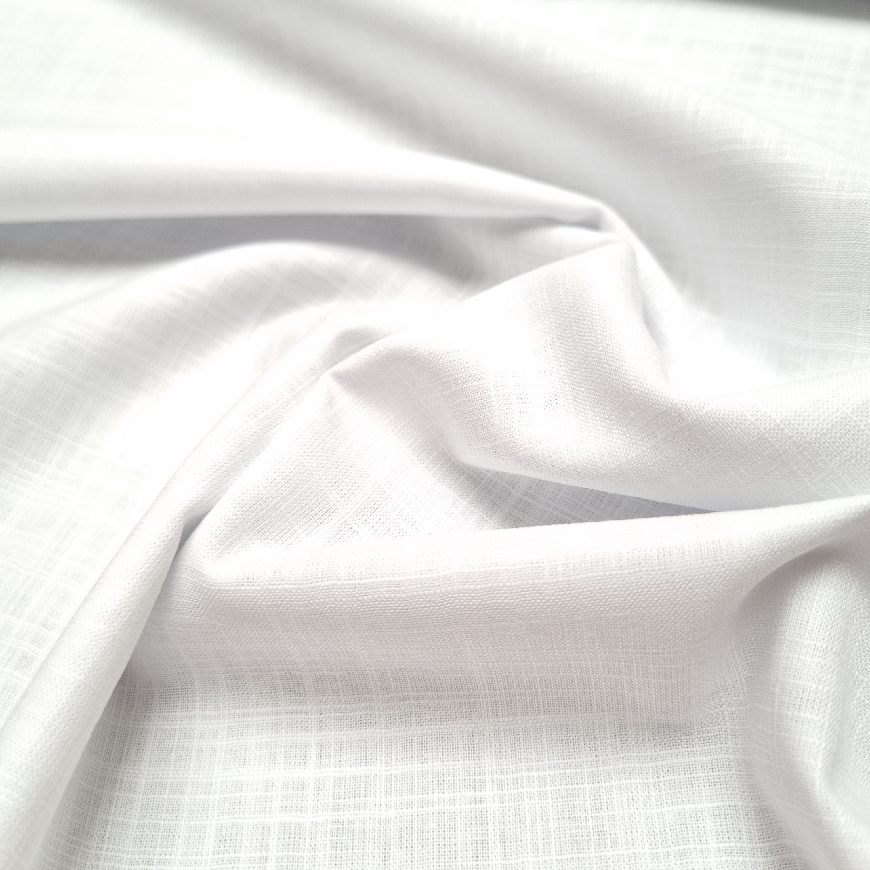 Hemdenstoff weiß Baumwollwebstoff, neu Swafing Malu - Stoffhaus