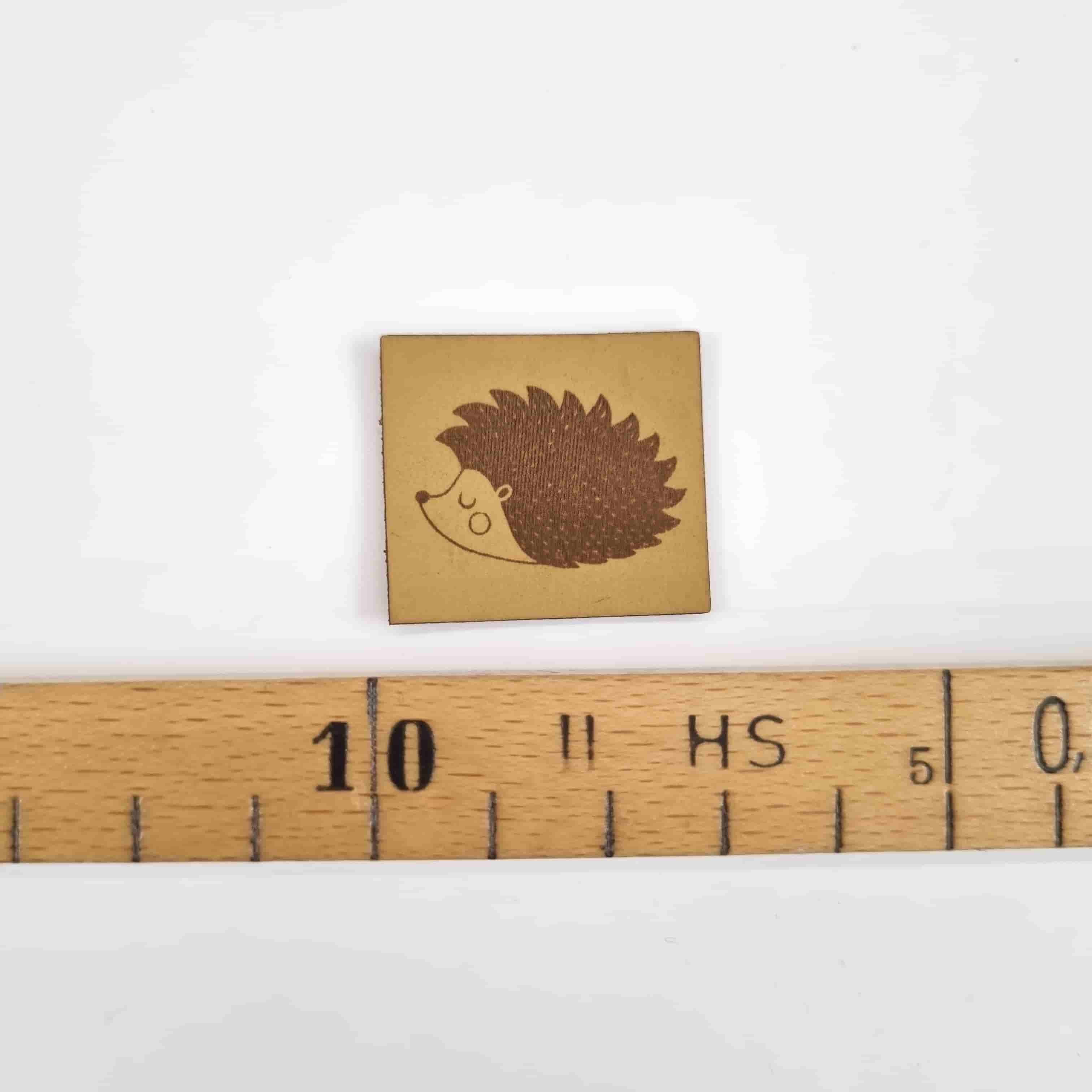 Igel kleines Label Band Veno Malu - Stoffhaus