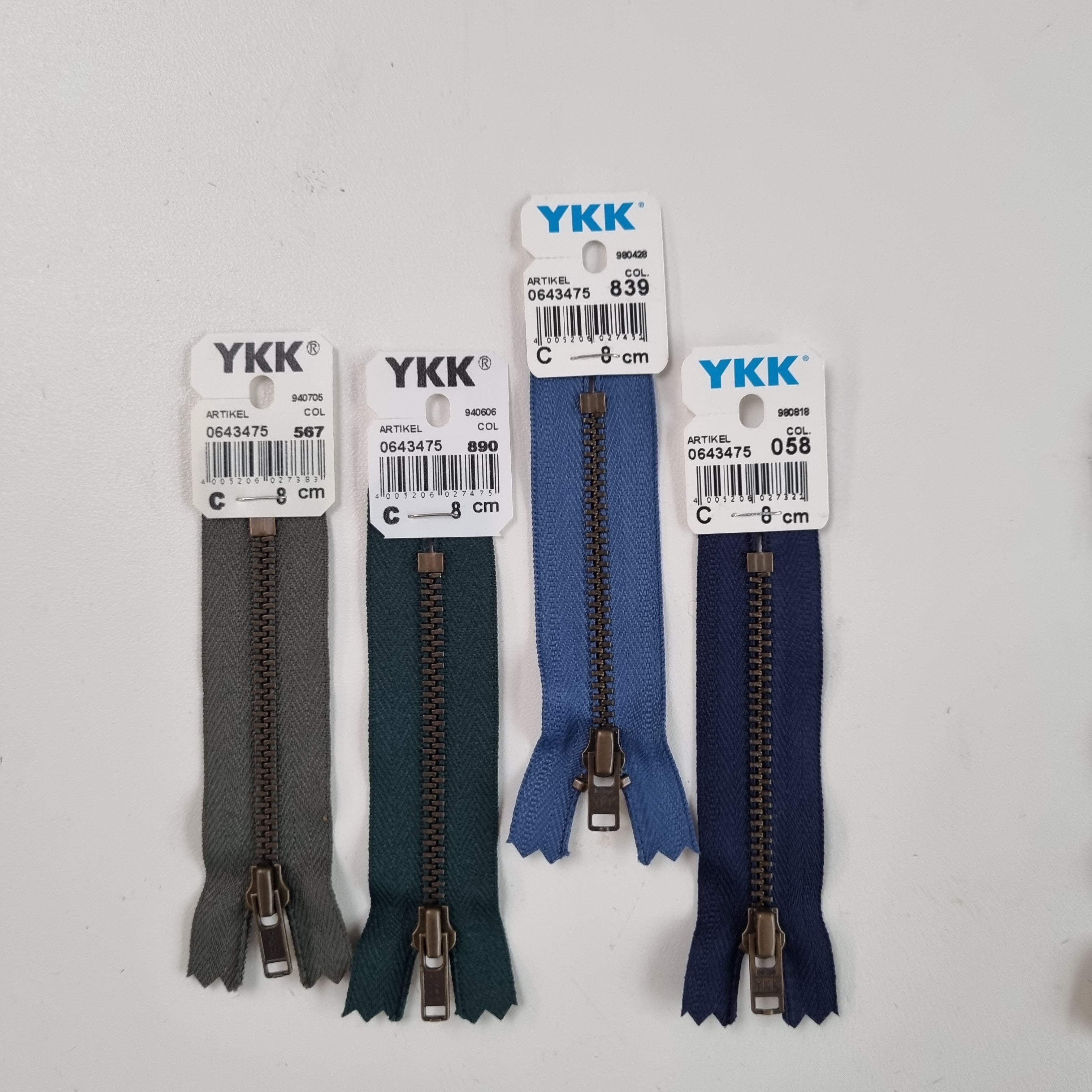 jeansblau Metall antik gold nicht teilbar 3mm Reißverschlüsse YKK Malu - Stoffhaus