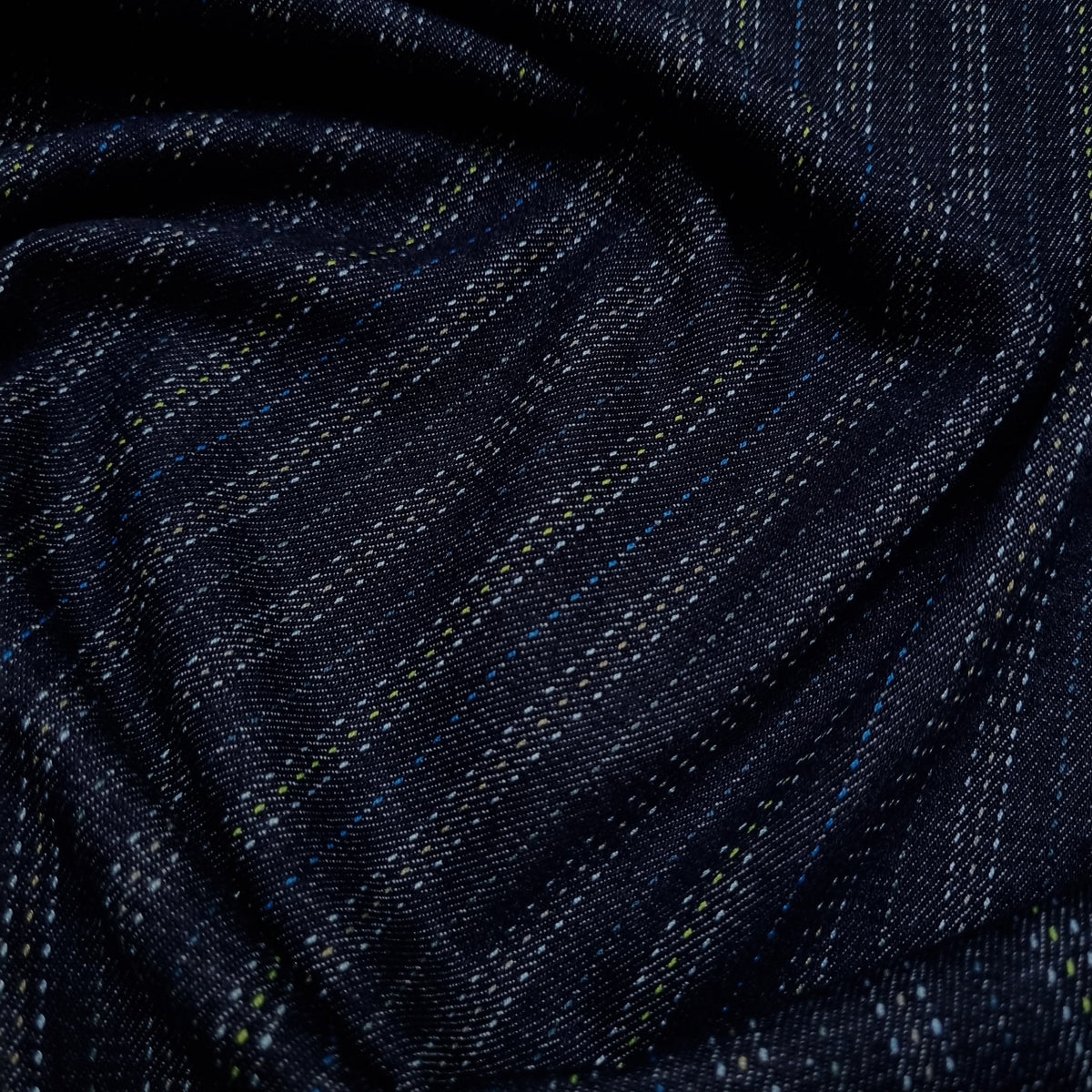 Jeansjaquard Streifen getrichelt Jeans, neu Verhees Malu - Stoffhaus