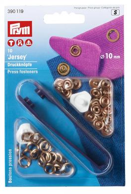 Jerseydruckknopf 10mm verkupfert Prym Kurzware neu Veno Malu - Stoffhaus