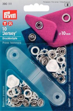 Jerseydruckknopf 10mm weiß Prym Kurzware neu Veno Malu - Stoffhaus