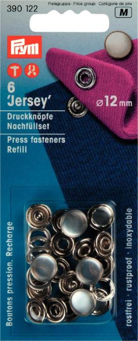Jerseydruckknopf 12mm Perlkappe Nachfüllpackung Kurzware neu Veno Malu - Stoffhaus