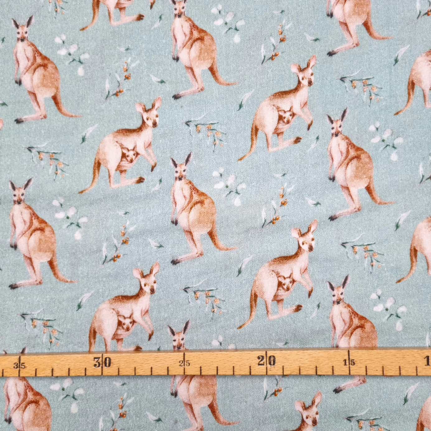 Kängurus auf Musselin Musselin, neu Malu Stoffhaus - Nähschule - Atelier Malu - Stoffhaus